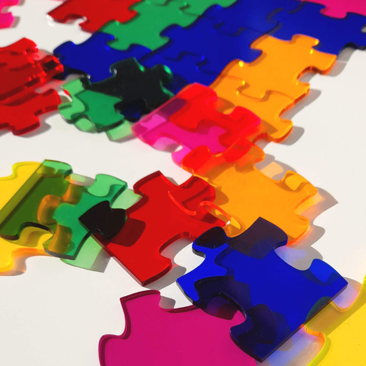 Rainbow Infinity Puzzle - 70 pcs Acrylic Puzzle Set