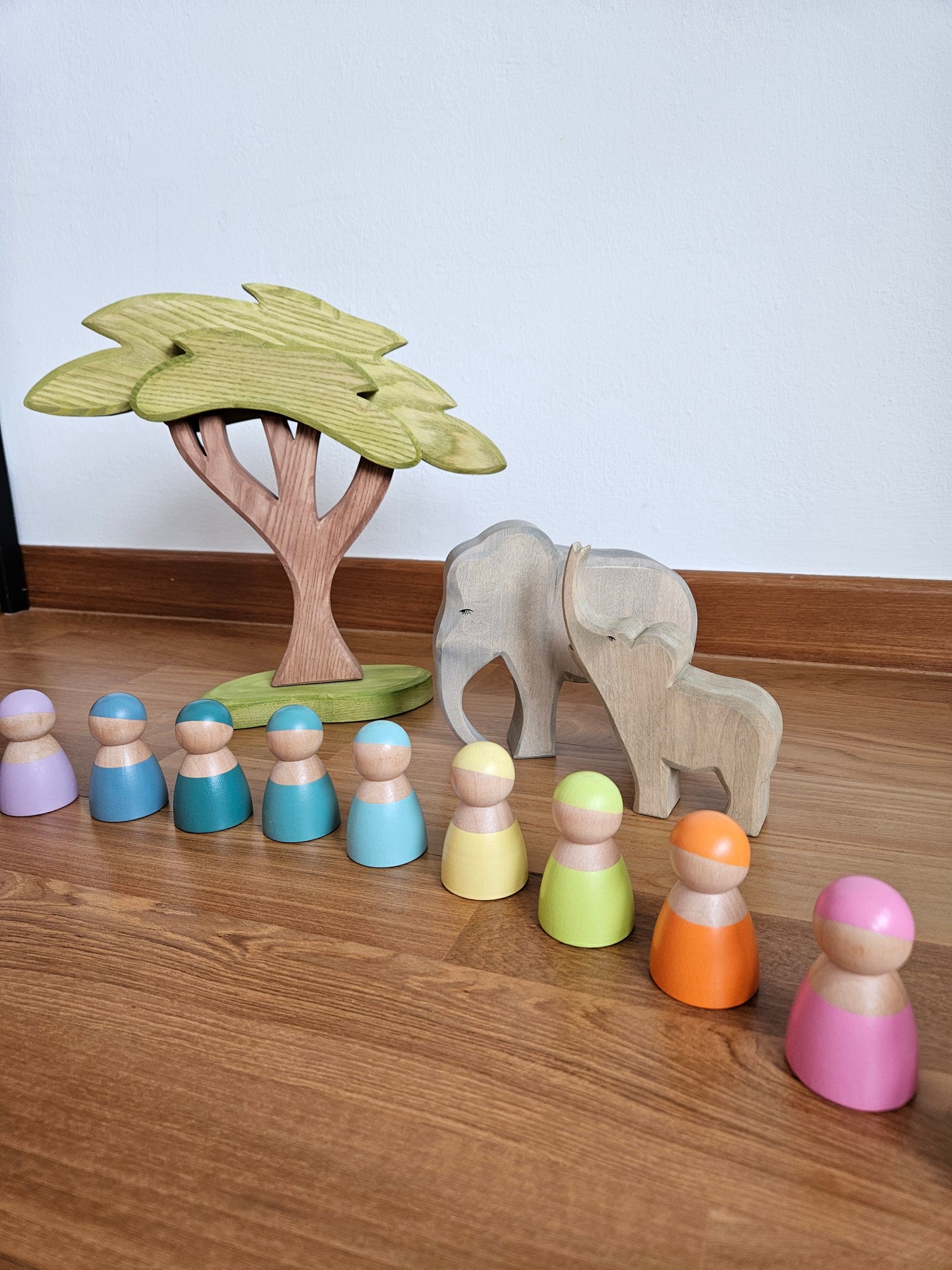 Set of 12 Pastel Dolls