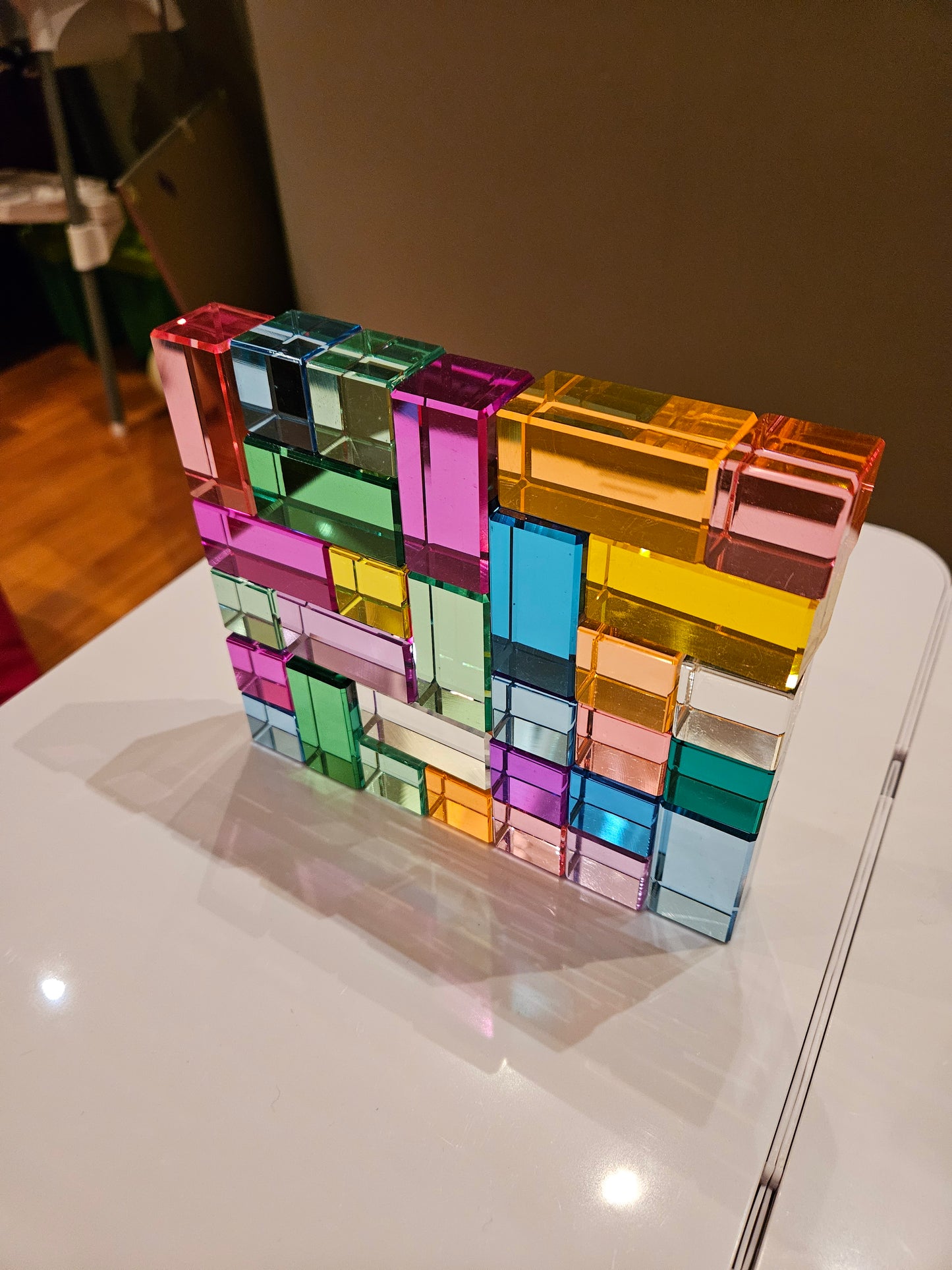 40 Mixed Lucite Blocks (Cubes & Rectangles - Light Colours)