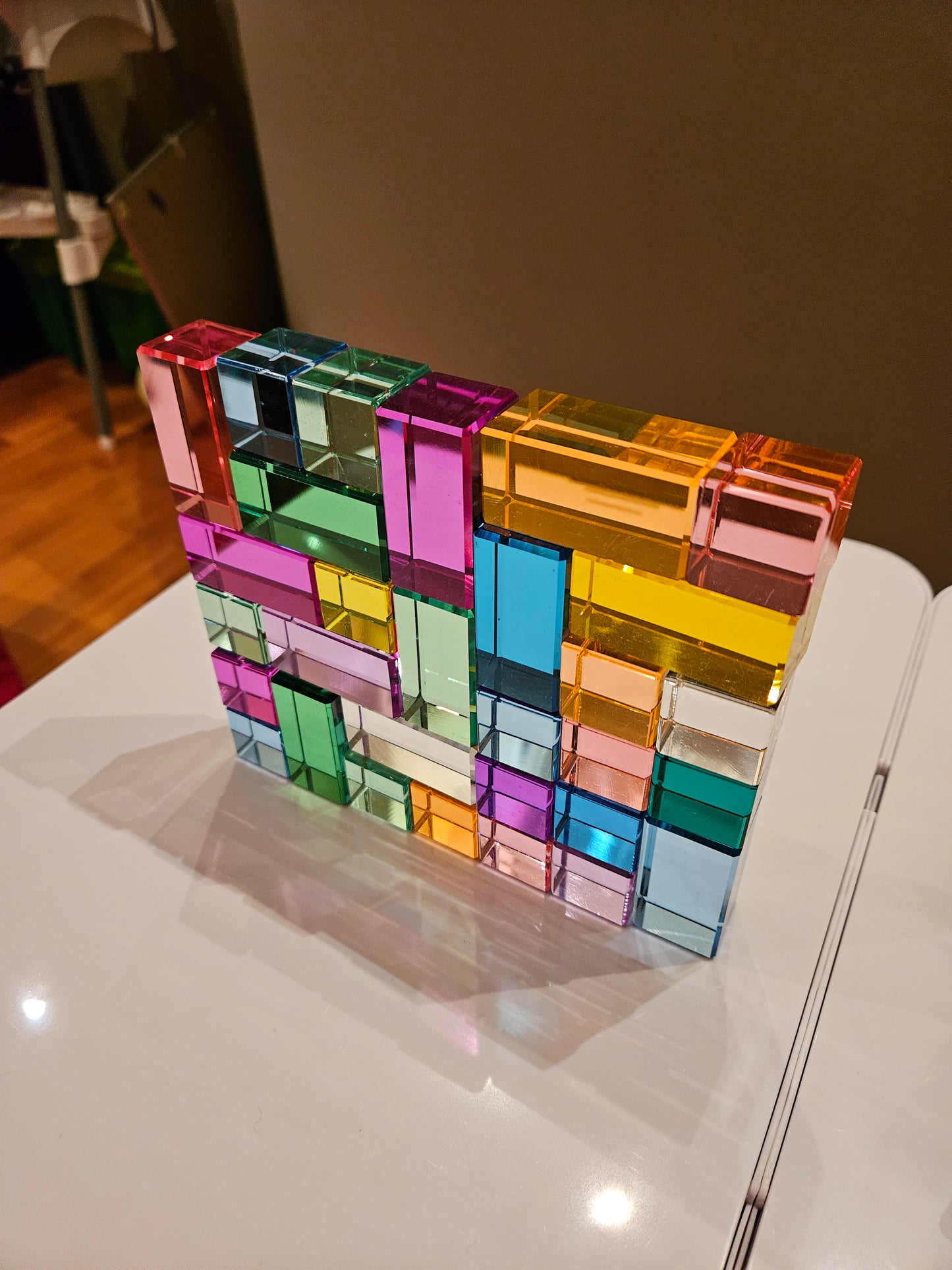 40 Mixed Lucite Blocks (Cubes & Rectangles - Pastel colours)