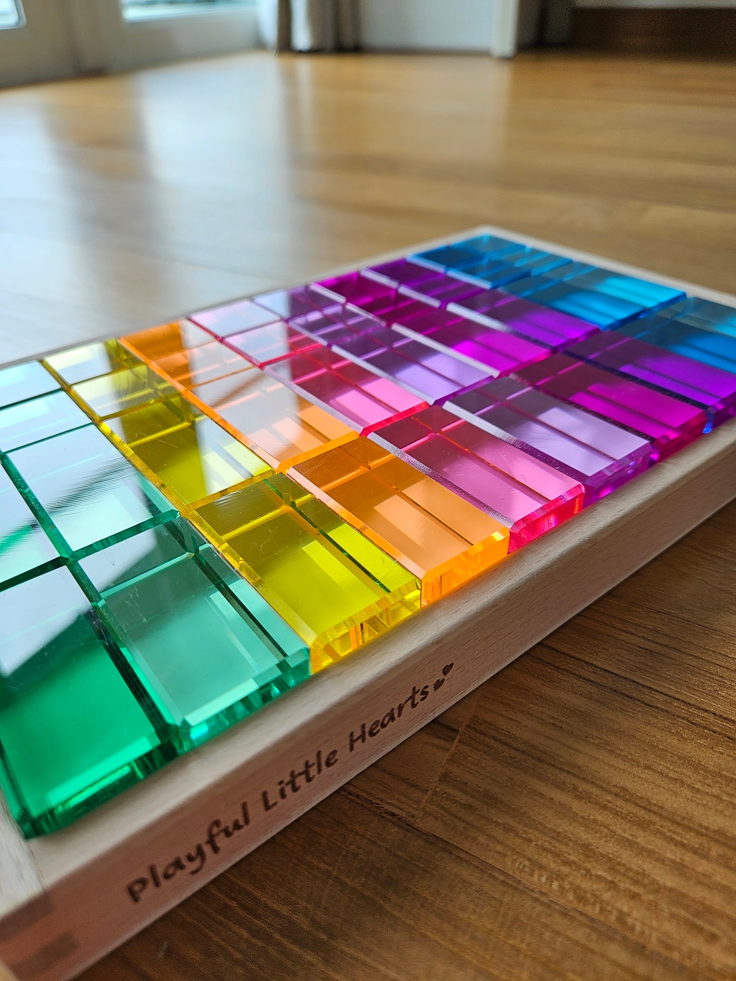 40 Mixed Lucite Blocks (Cubes & Rectangles - Pastel colours)
