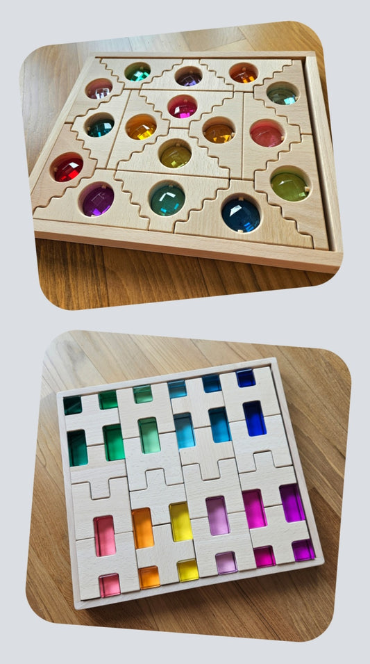 H-cross with Lucite & Jewel Roof Blocks Discounted bundle