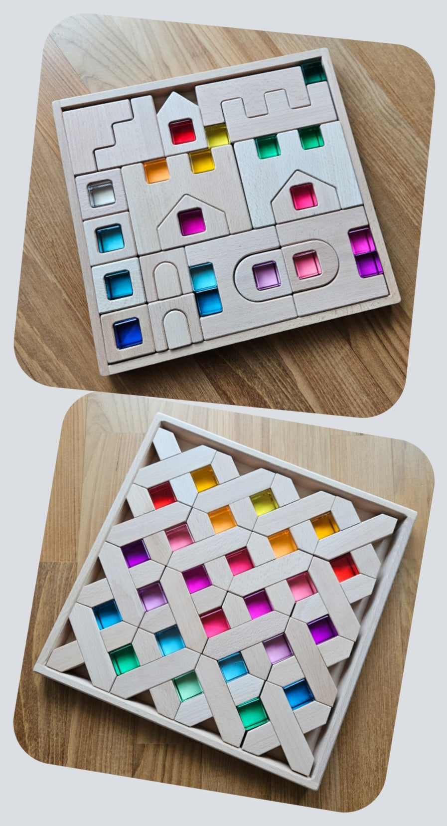 Castle with Lucite & X-blocks with Lucite *Discounted bundle*