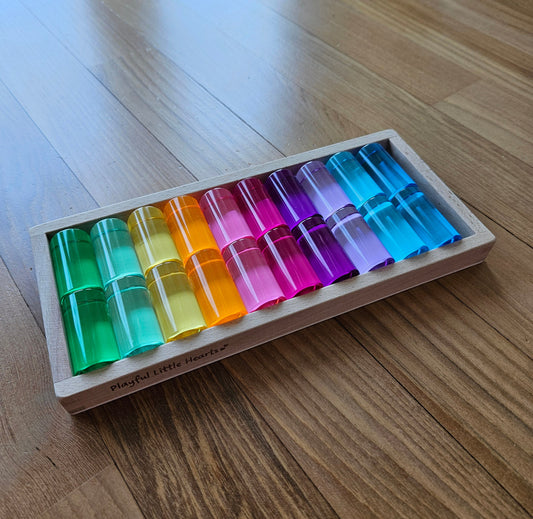 20 Baby Cylindrical Columns (Pastel)