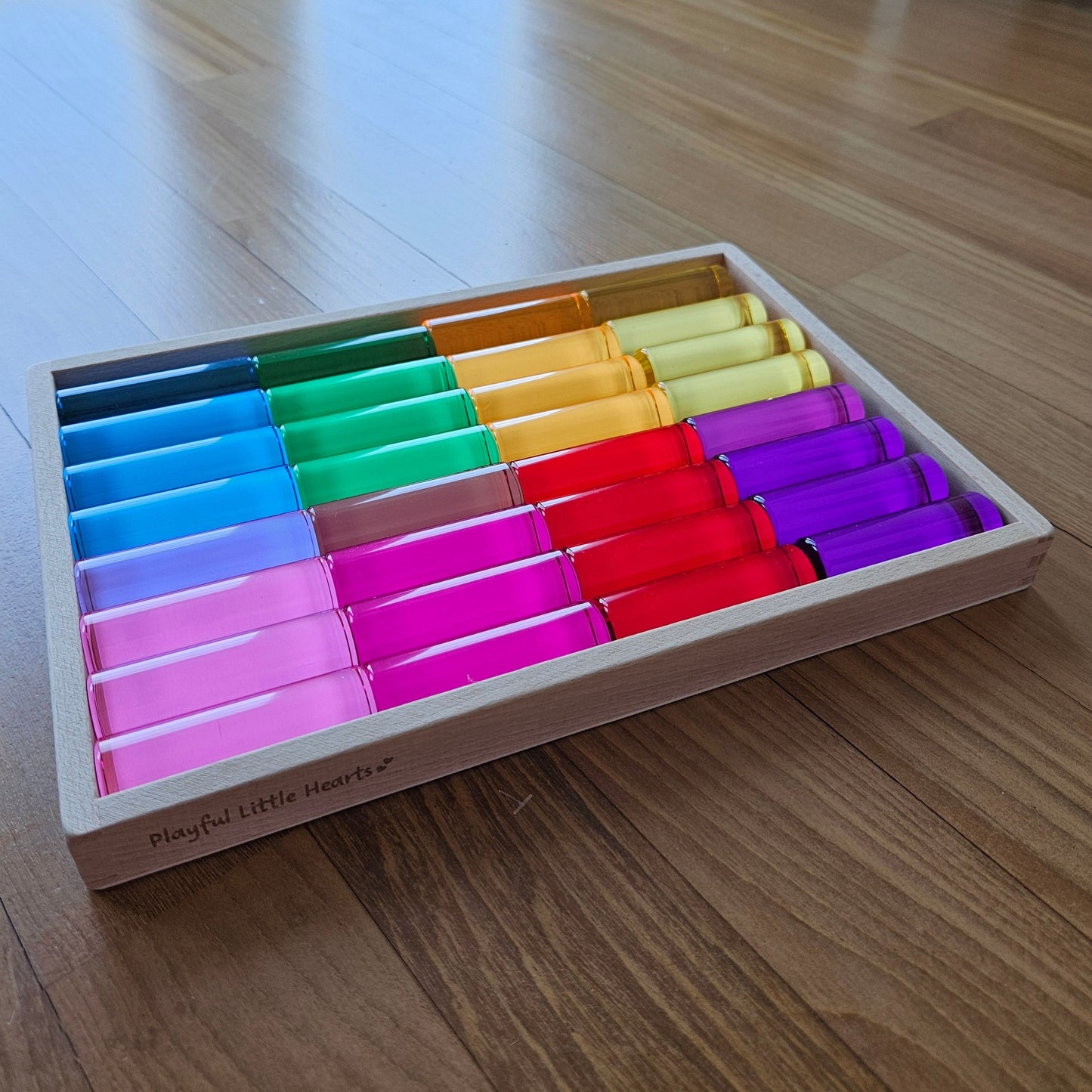 32 Medium Cylindrical Columns (Rainbow)