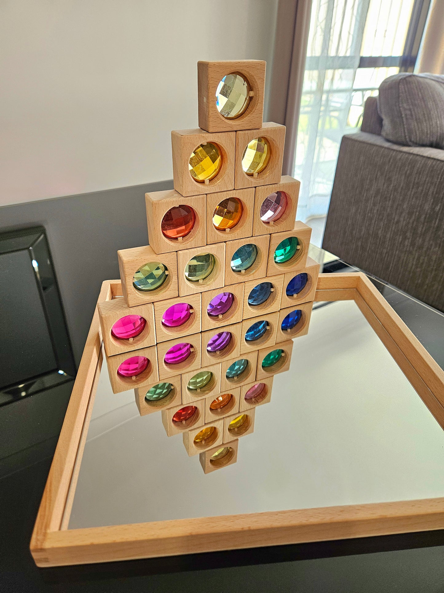 Jewel Blocks (Rainbow Colours)