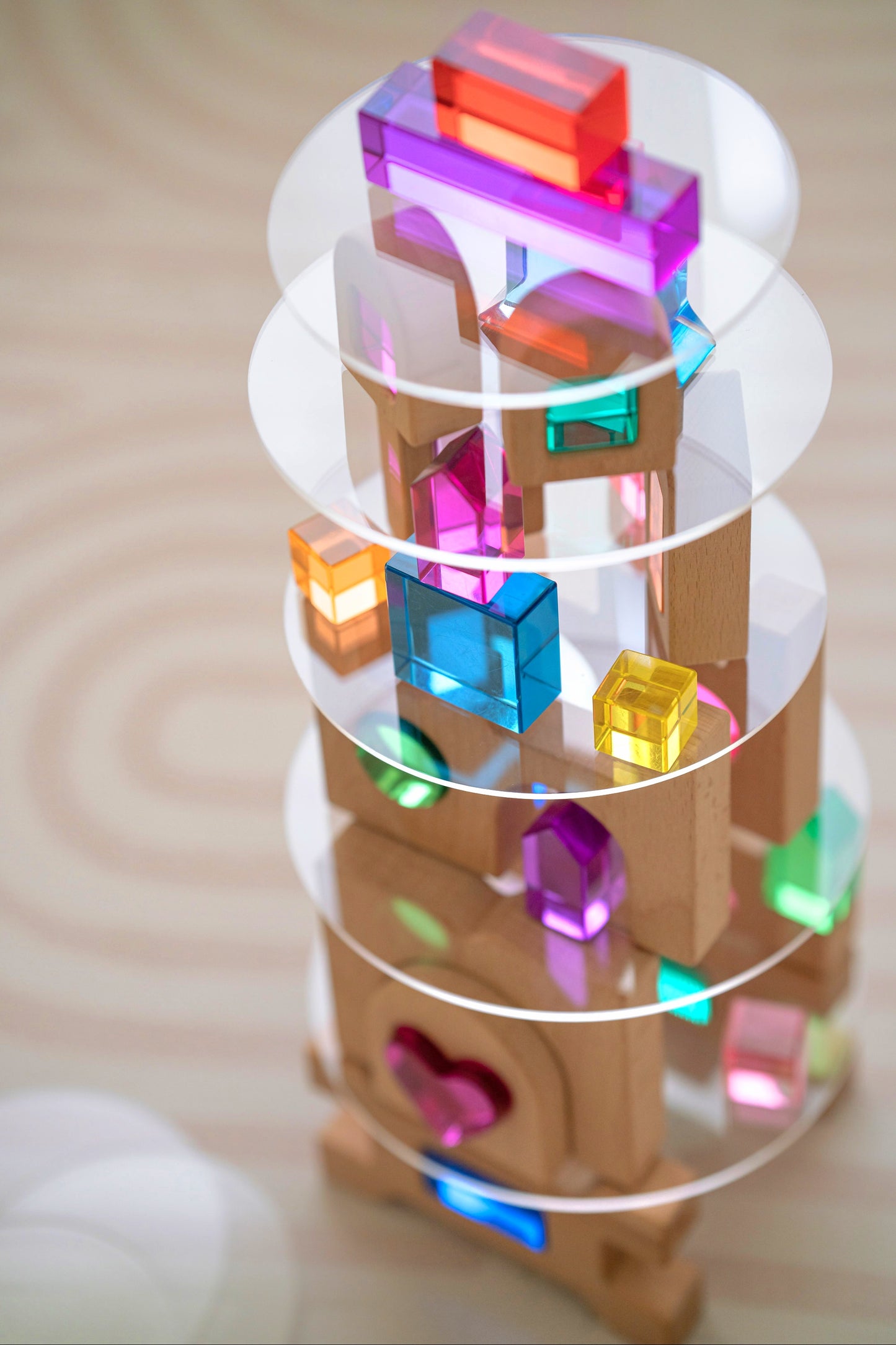 8 Clear Circular Acrylic Platforms