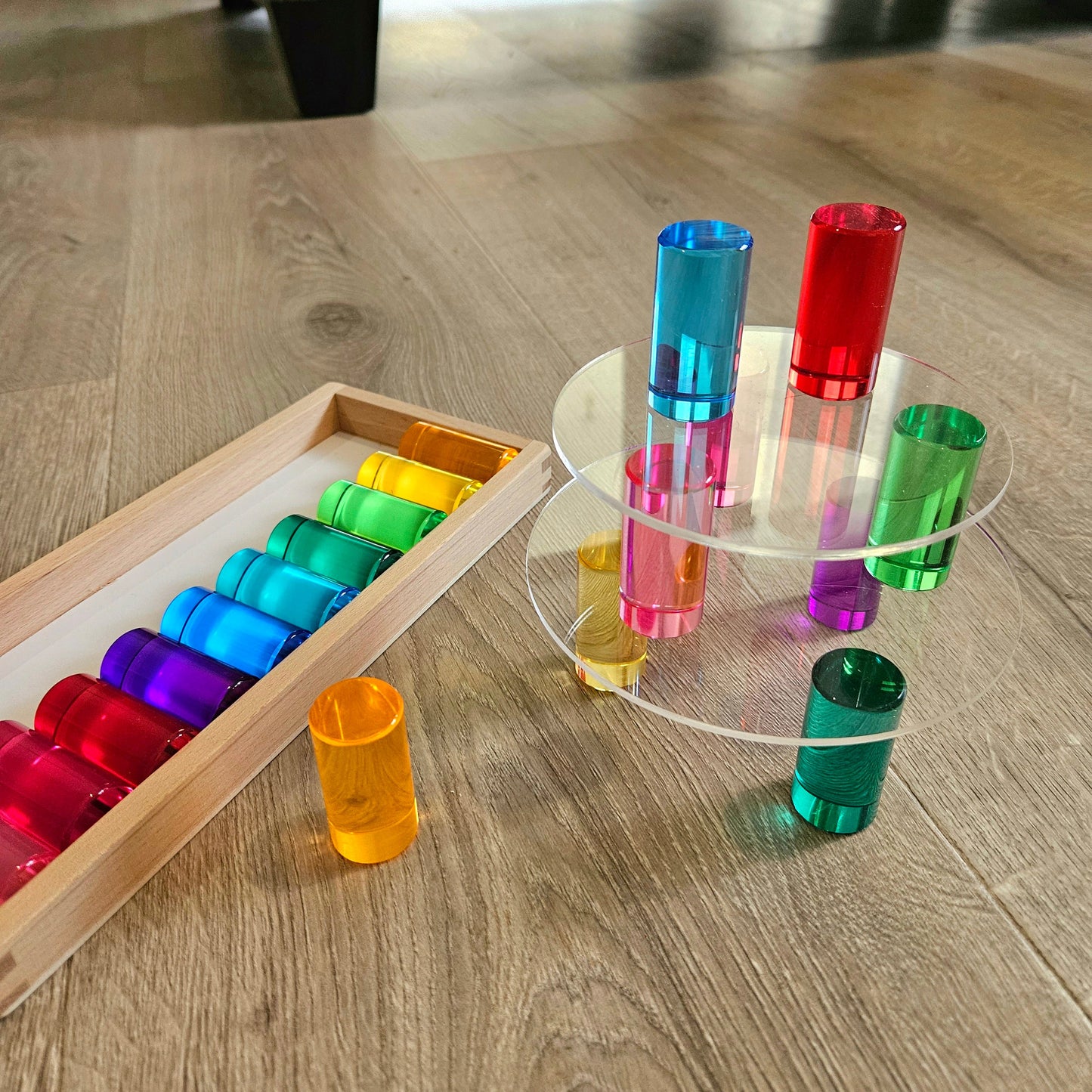 20 Baby Cylindrical Columns (Rainbow)