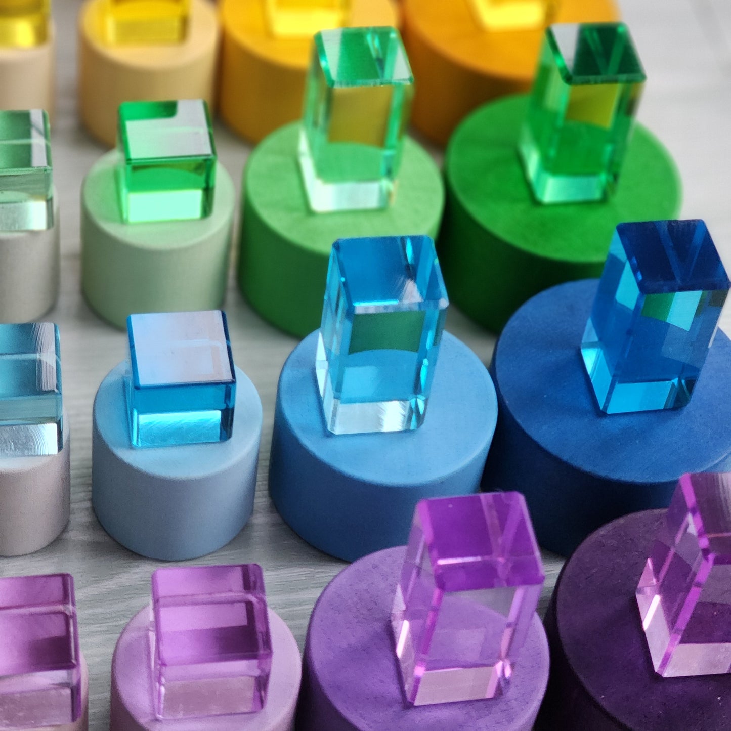 64 Mixed Lucites & 32 Lucite Columns Exclusive Bundle