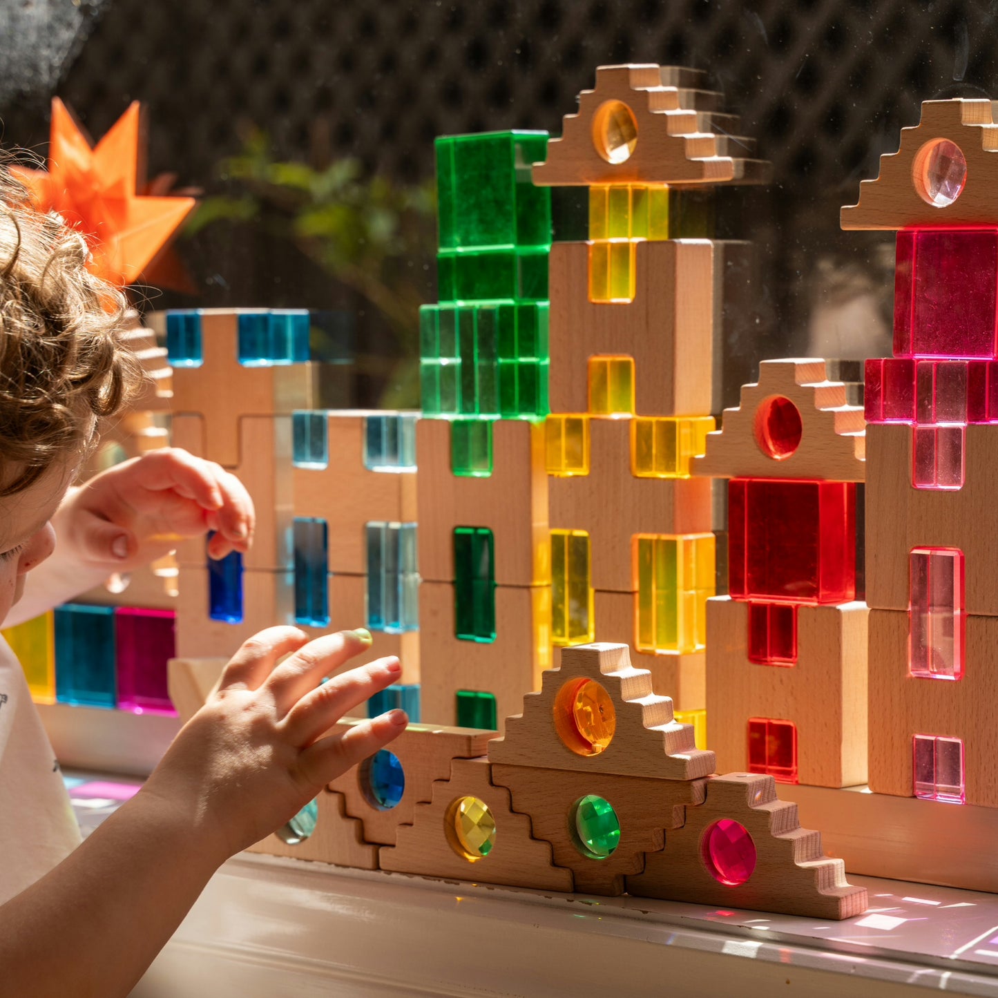 H-cross with Lucite & Jewel Roof Blocks Discounted bundle