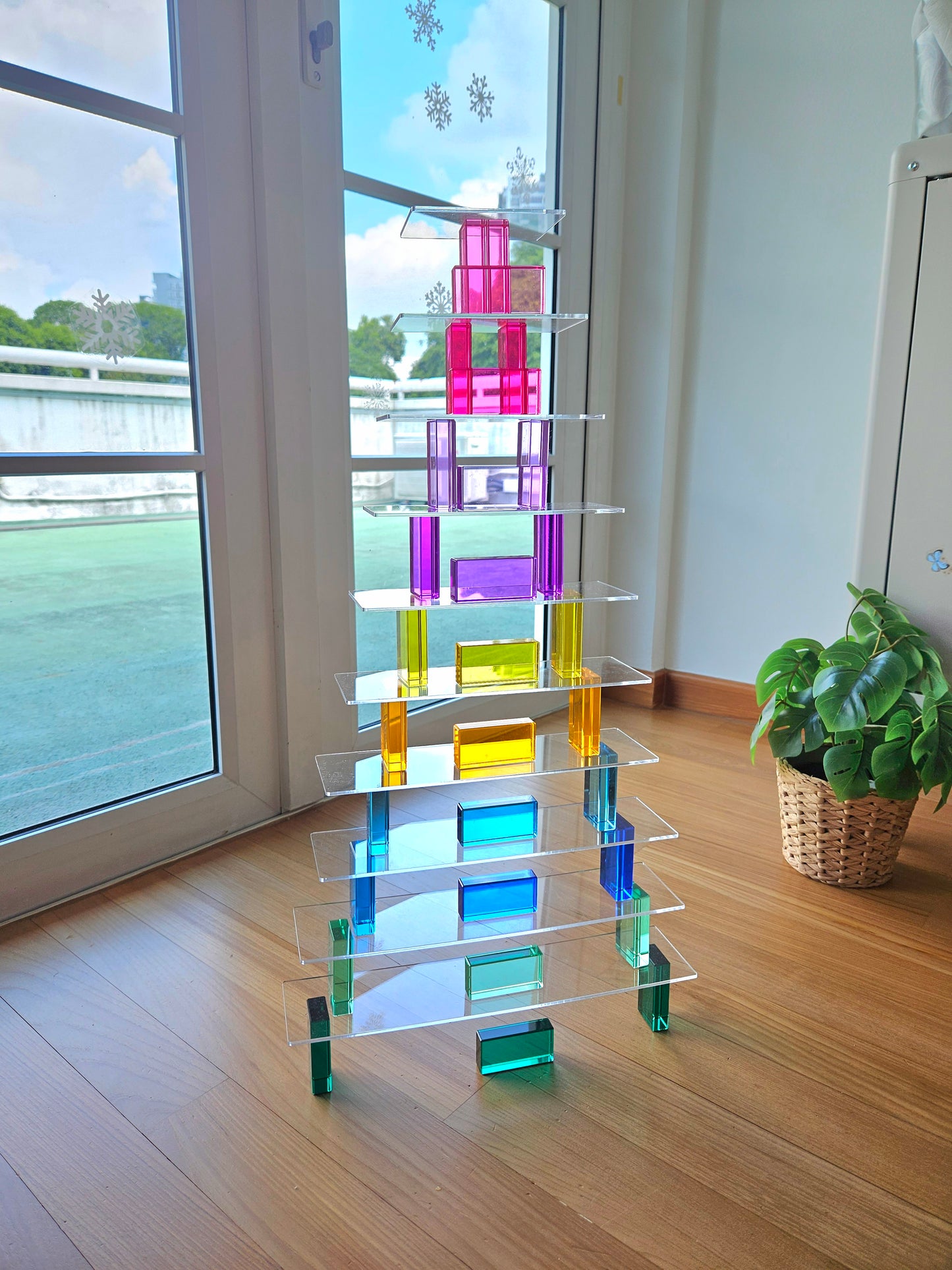 10 Clear Bridge Acrylic Platforms