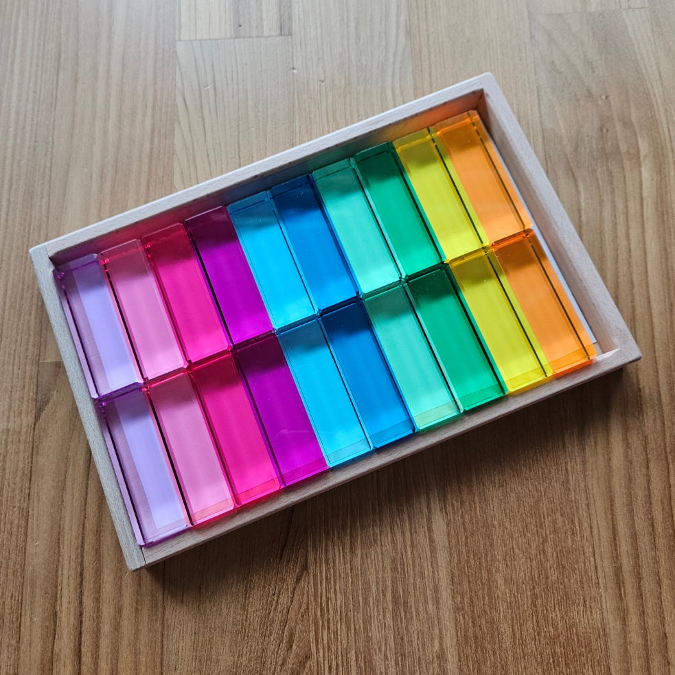 20 Lucite Columns in Pastel Colours