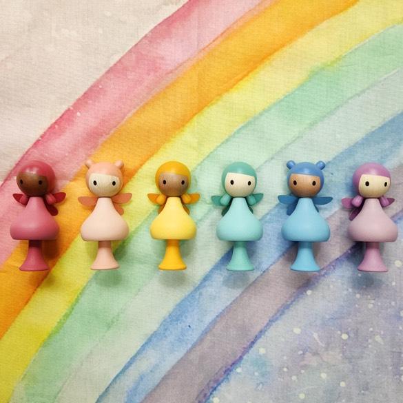 CLiCQUES Rainbow Fairies Peg Dolls