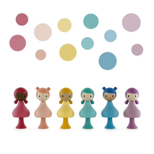 CLiCQUES Rainbow Fairies Peg Dolls