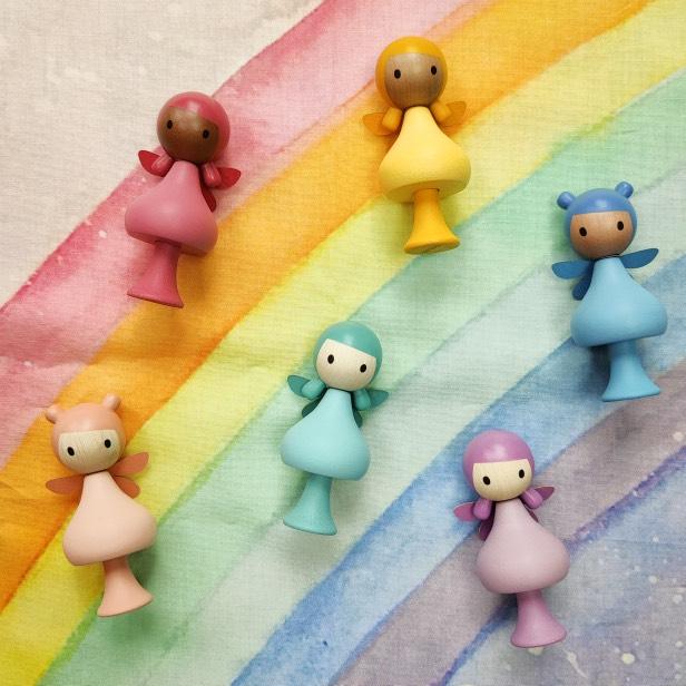 CLiCQUES Rainbow Fairies Peg Dolls