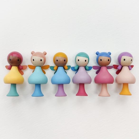 CLiCQUES Rainbow Fairies Peg Dolls