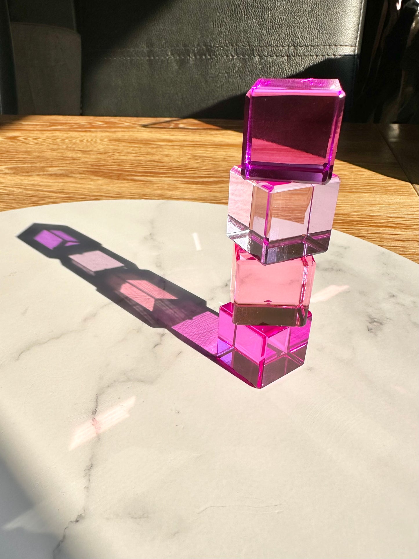 40 Mixed Lucite Blocks (Cubes & Rectangles - Pastel colours)