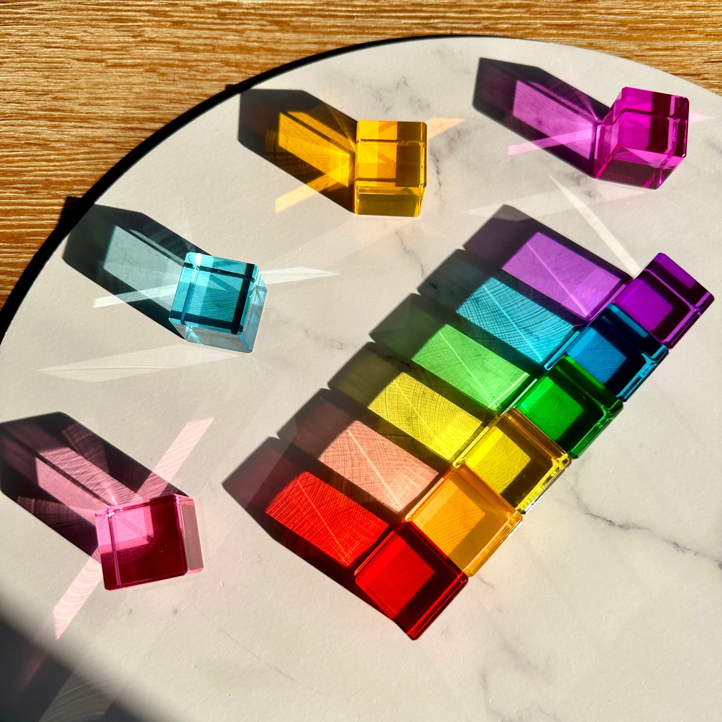 20 Lucite Cube Blocks