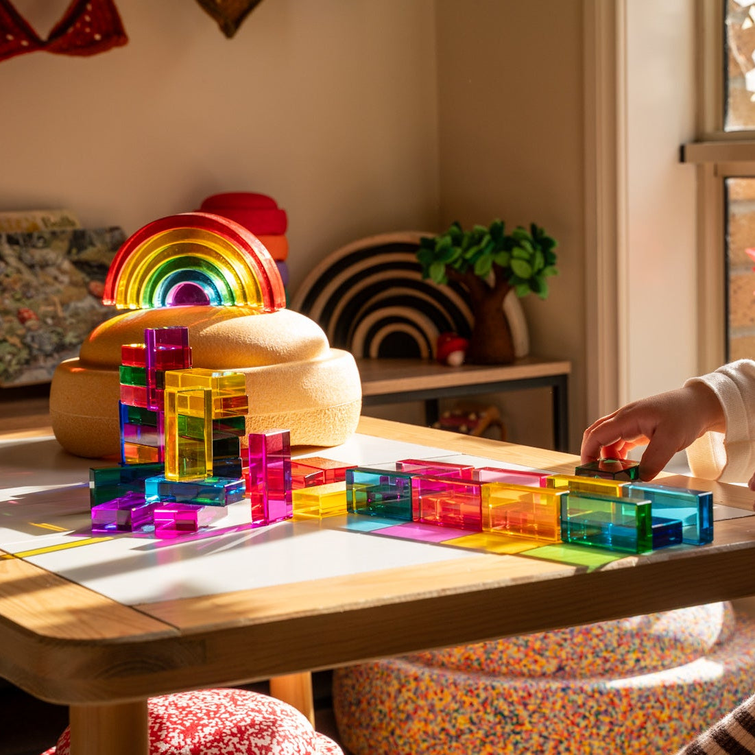 40 Lucite Bricks™ - Rainbow
