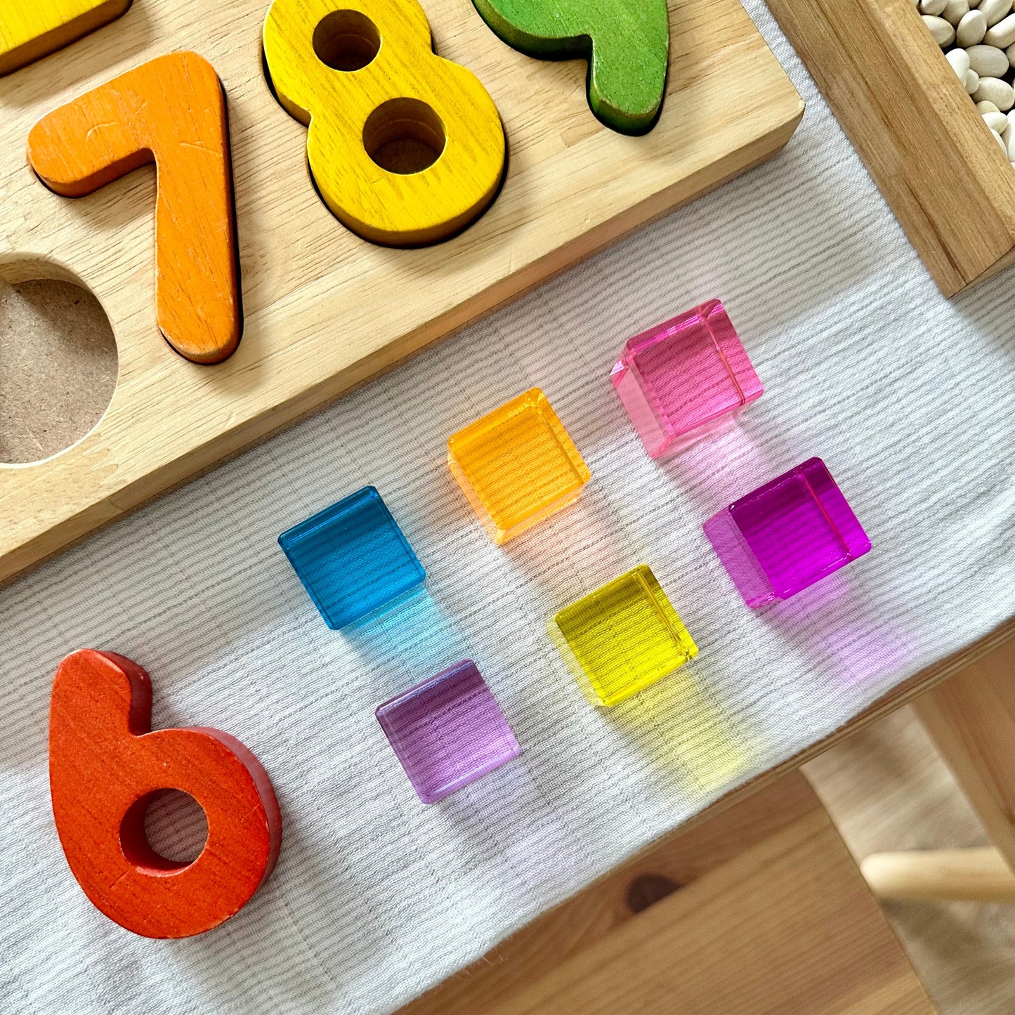 20 Lucite Cube Blocks