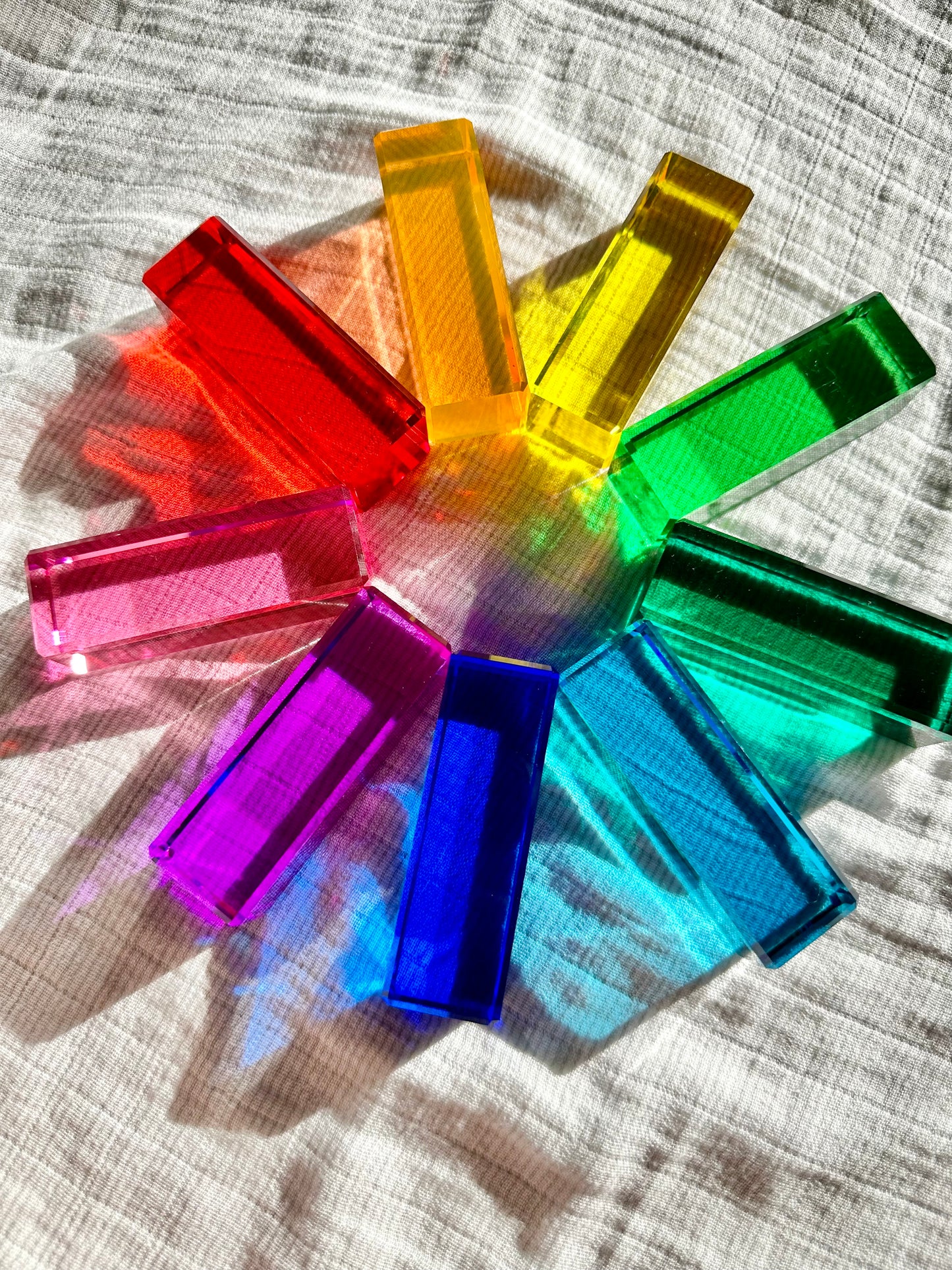 20 Lucite Columns (Rainbow Colours) *Limited Edition*