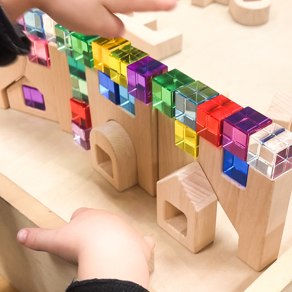 20 Lucite Cube Blocks