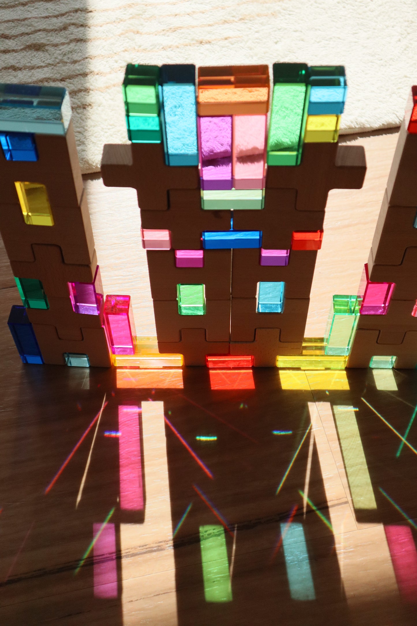 H-Cross Blocks with Lucites and Lucite Rainbow Mountain *Discounted bundle*