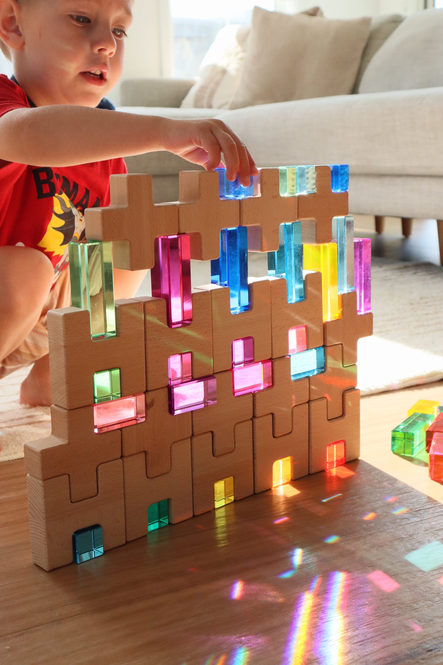 H-Cross Blocks with Lucites and Lucite Rainbow Mountain *Discounted bundle*