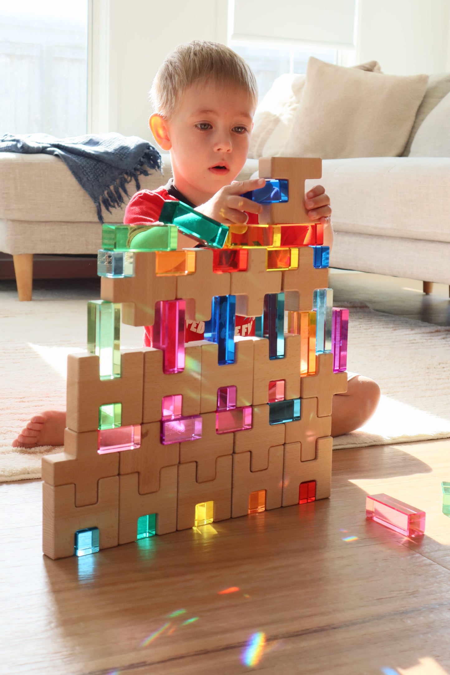 H-Cross Blocks with Lucites and Lucite Rainbow Mountain *Discounted bundle*