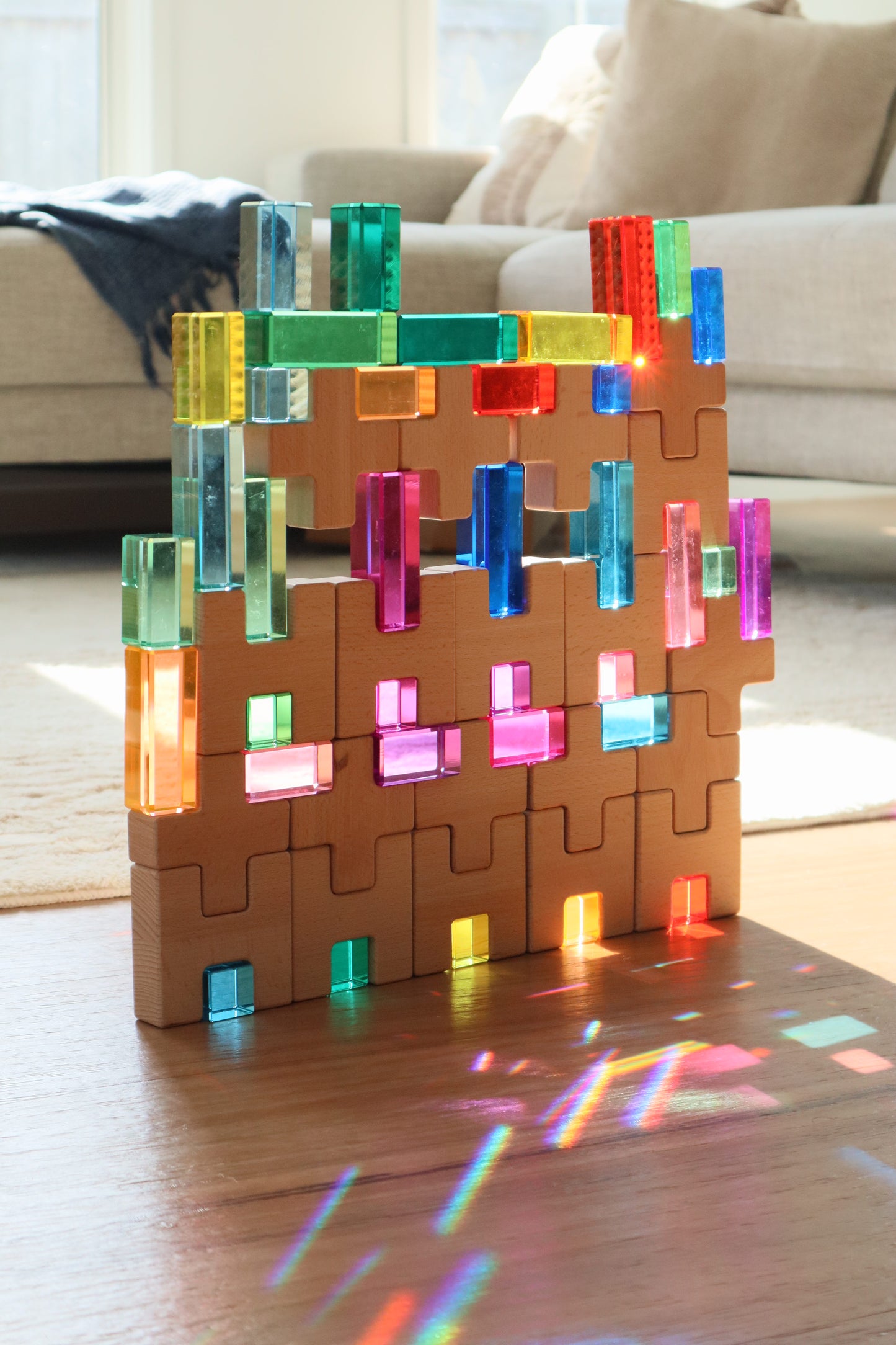 H-Cross Blocks with Lucites and Lucite Rainbow Mountain *Discounted bundle*
