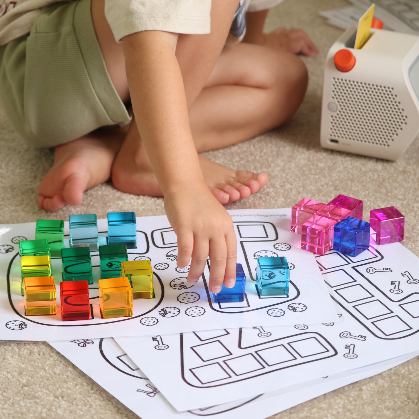 60 Lucite Cubes, Alphabet & Numbers Printables Bundle