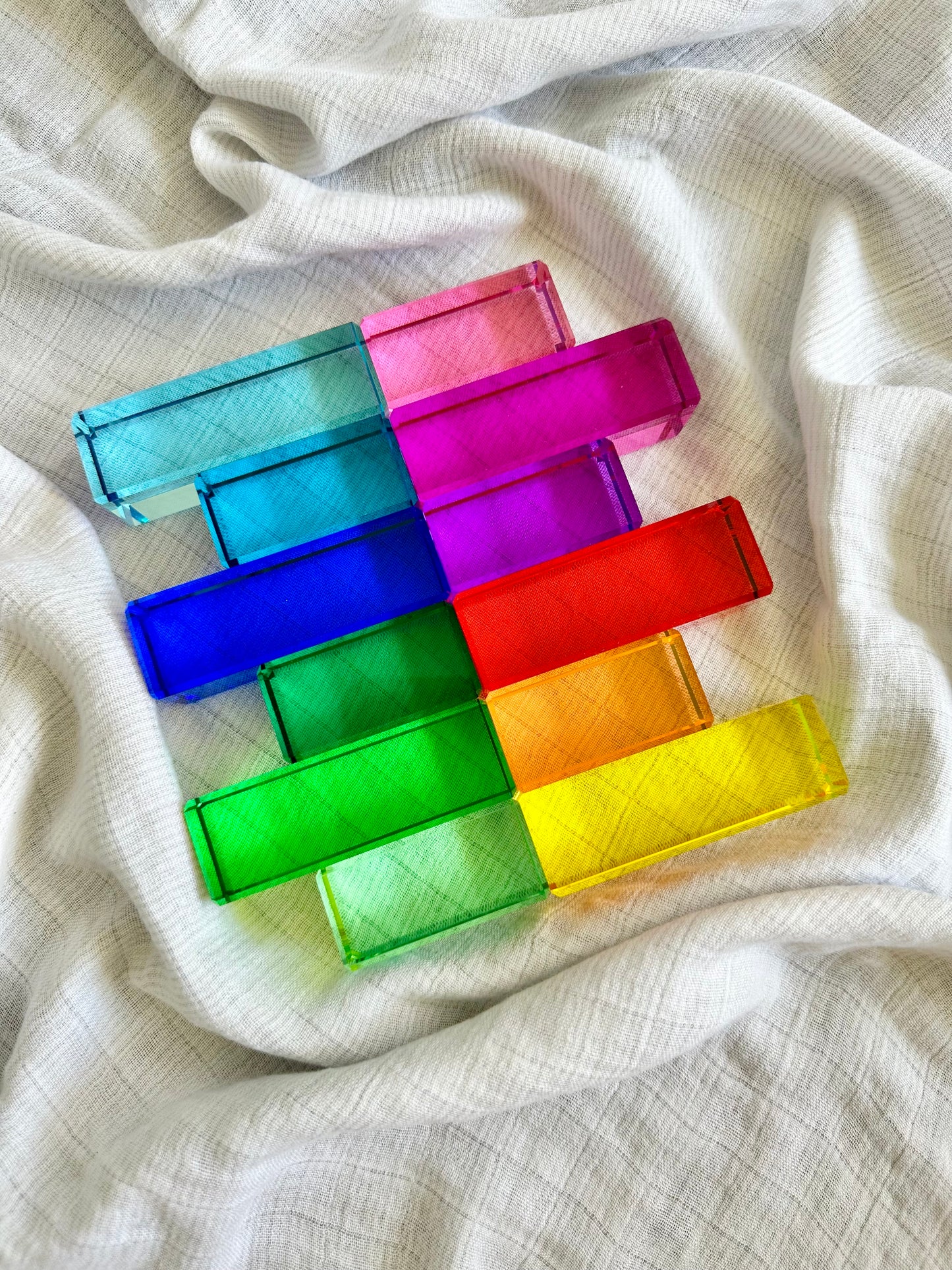 20 Lucite Columns (Rainbow Colours) *Limited Edition*
