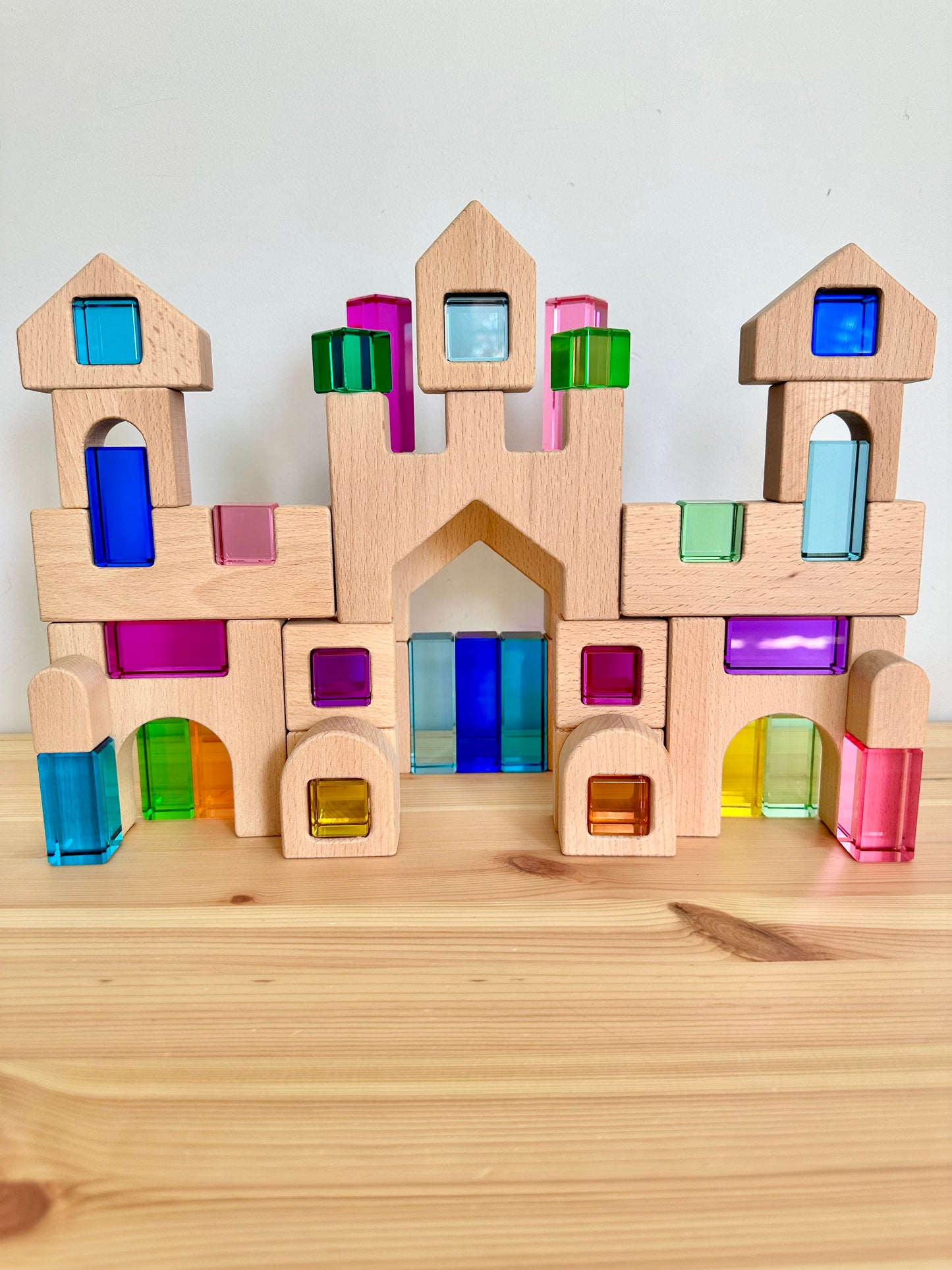 Lucite Rainbow Mountain Blocks & Castle with Lucite Blocks *Discounted bundle*