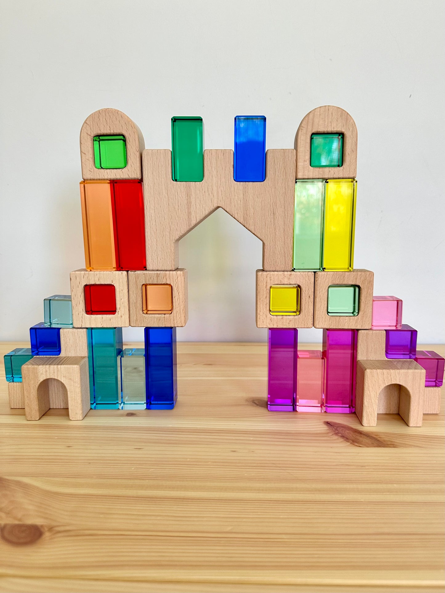 Lucite Rainbow Mountain Blocks & Castle with Lucite Blocks *Discounted bundle*