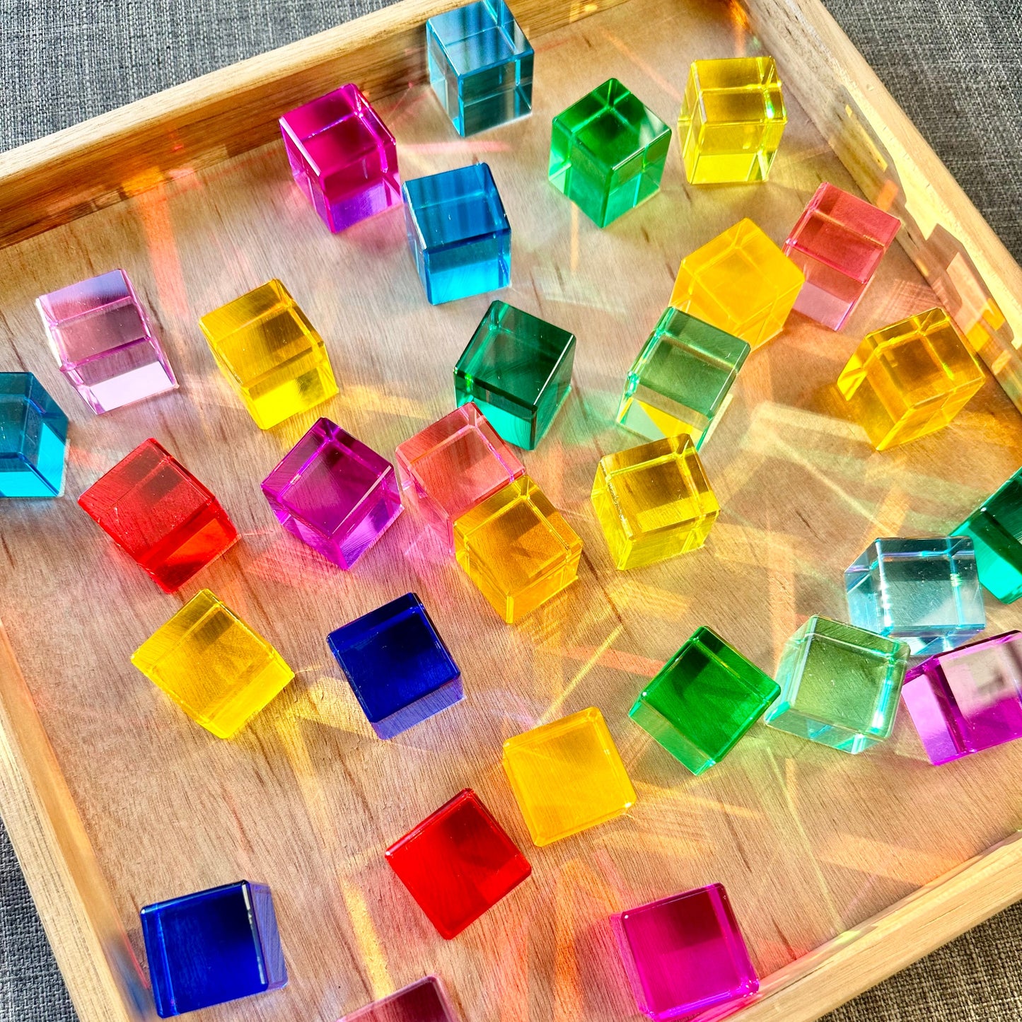 20 Lucite Cube Blocks