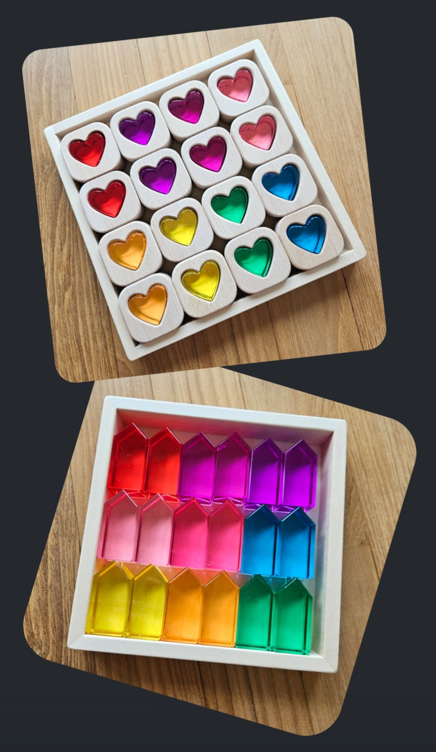 Heart Bitcoins & Lucite Houses *Discounted Bundle*