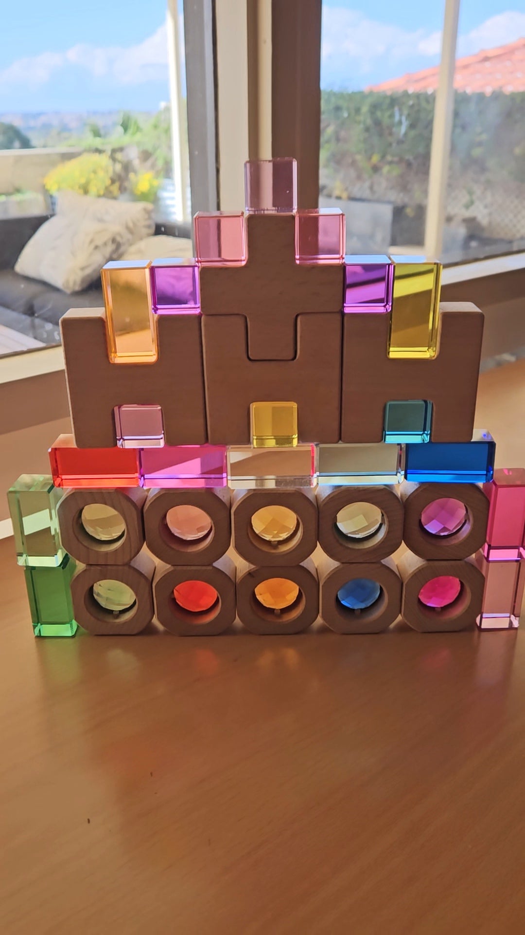 H-Cross Blocks with Lucites Set