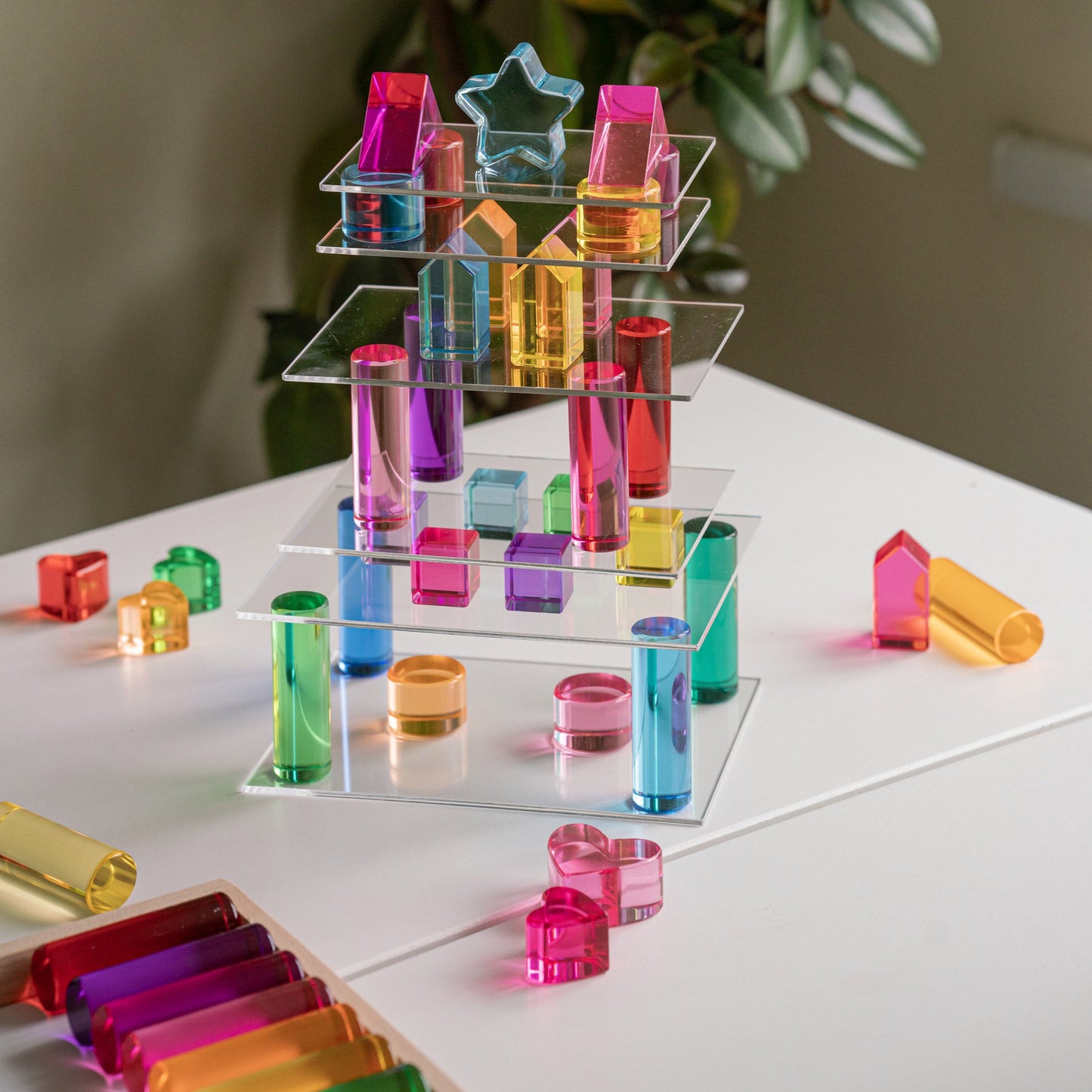 20 Medium Cylindrical Columns (Rainbow)