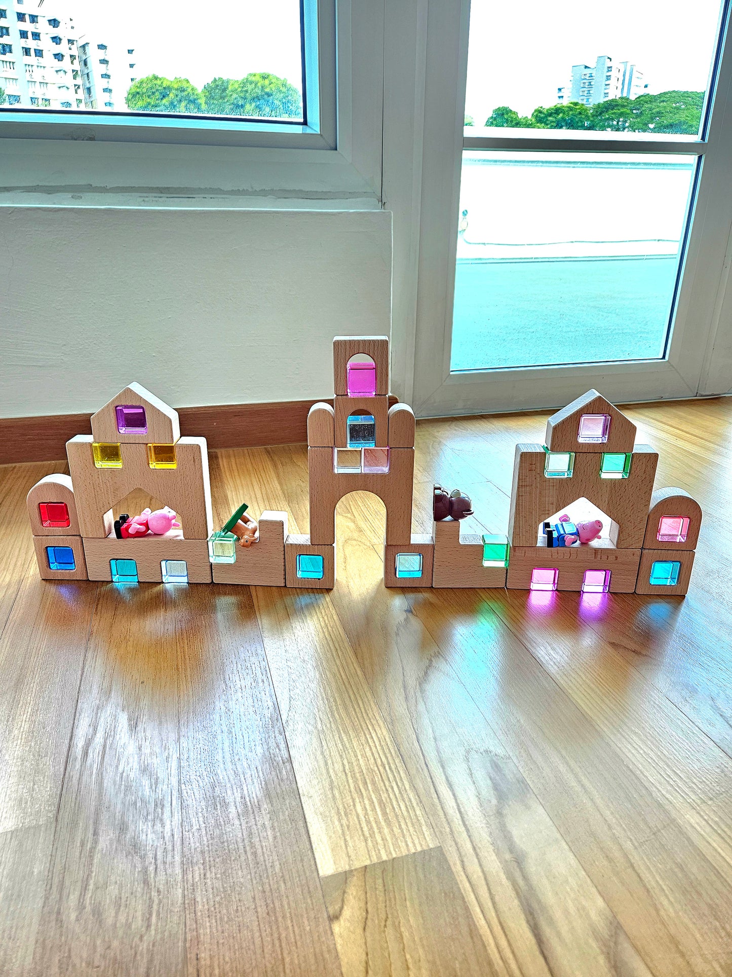 Wooden Castle Building Blocks