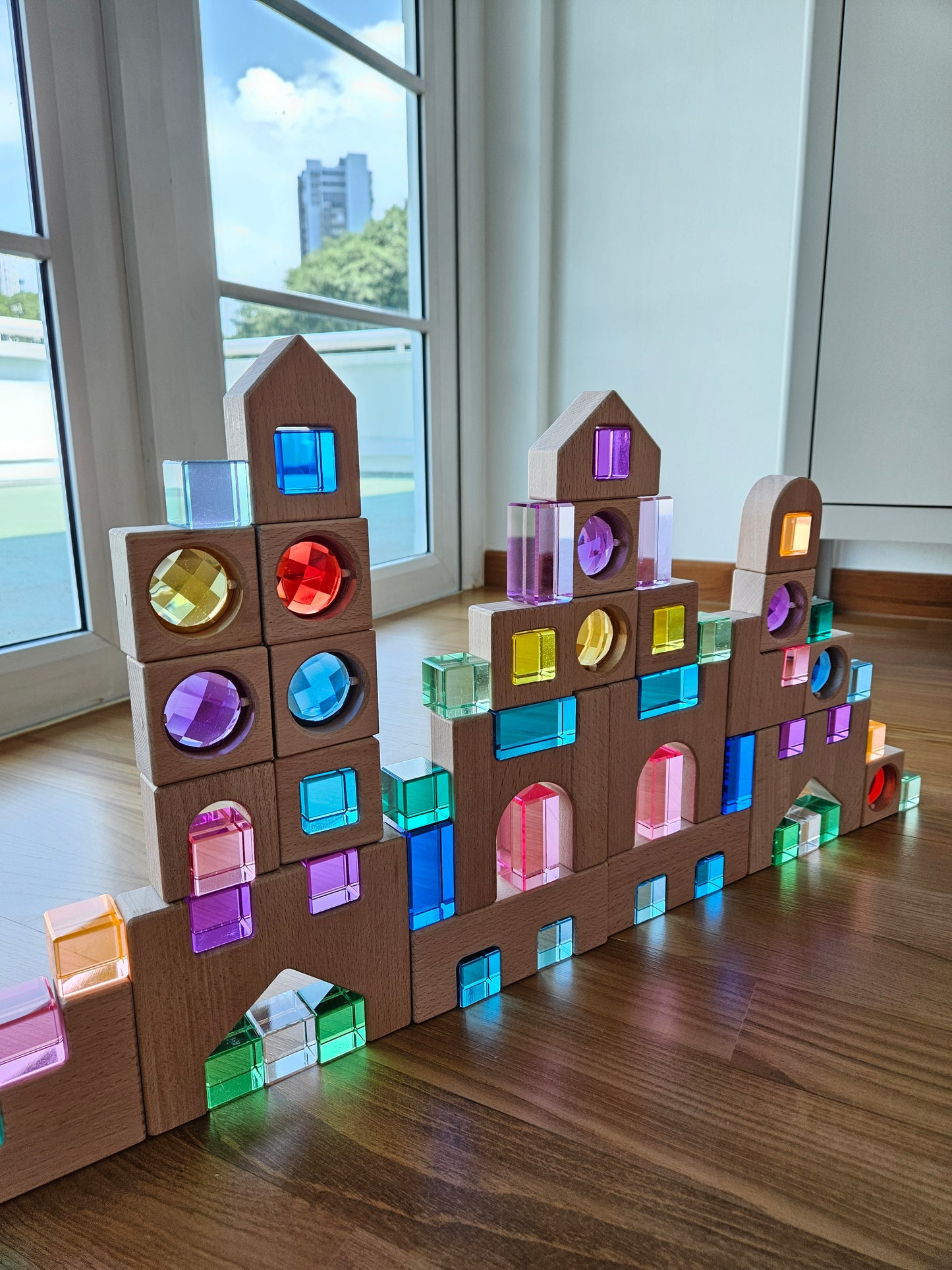 Wooden Castle Building Blocks