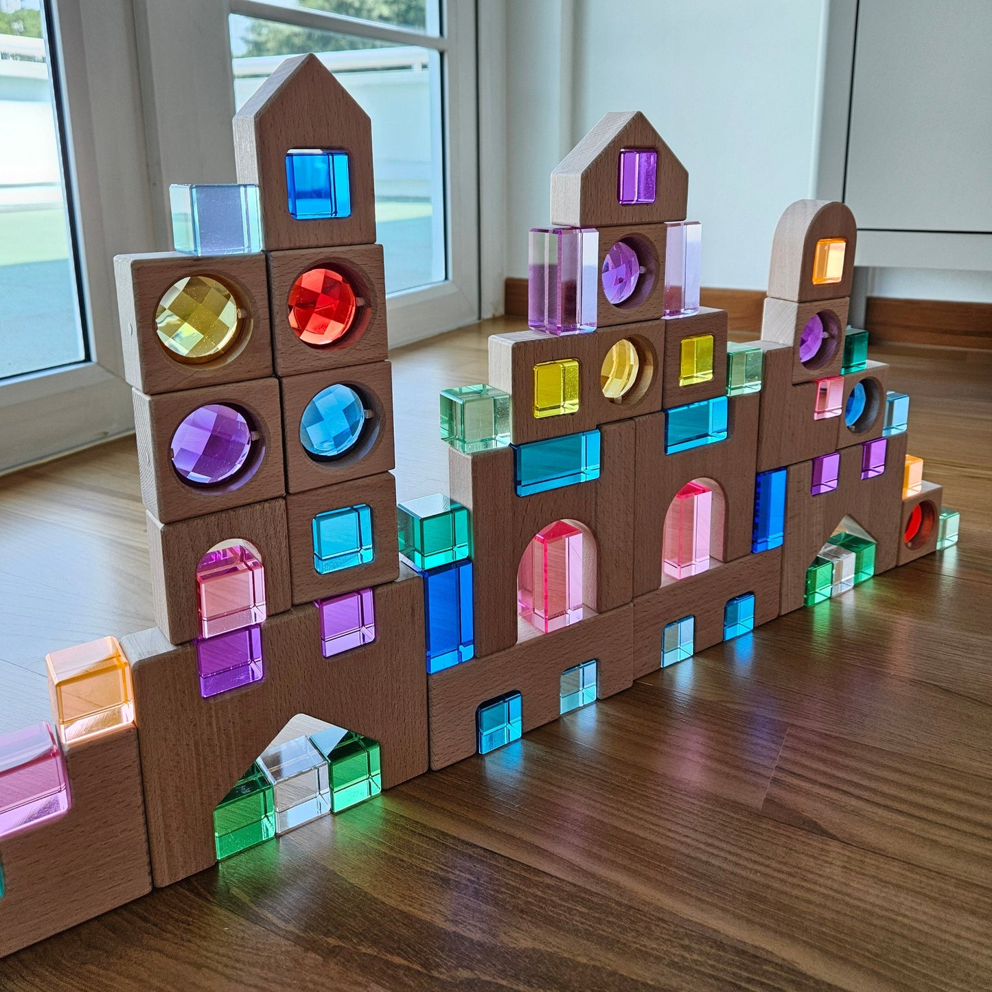 Castle with Lucite and Lucite Blocks Set *Discounted Bundle*