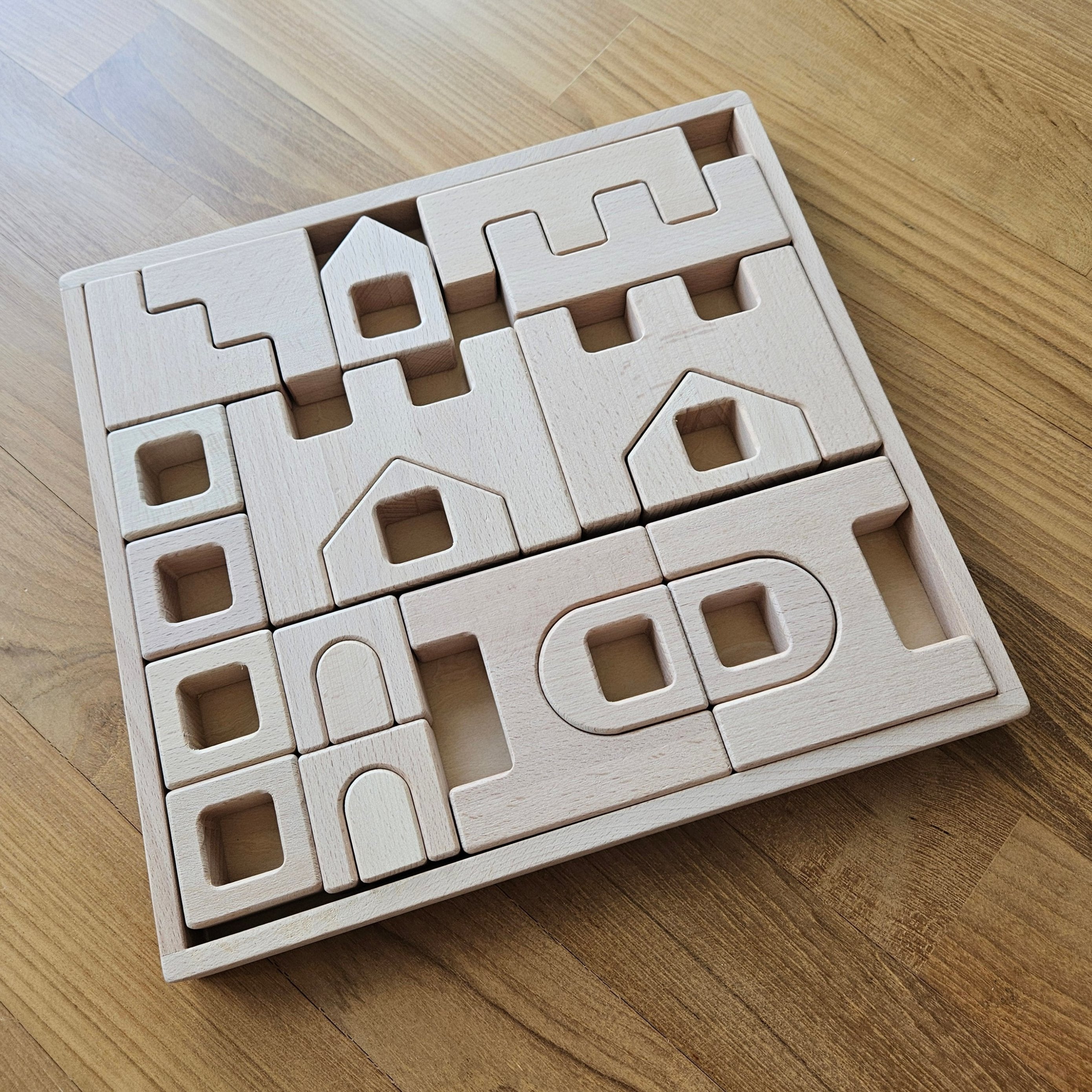 Wooden Castle Building Blocks – Playful Little Hearts