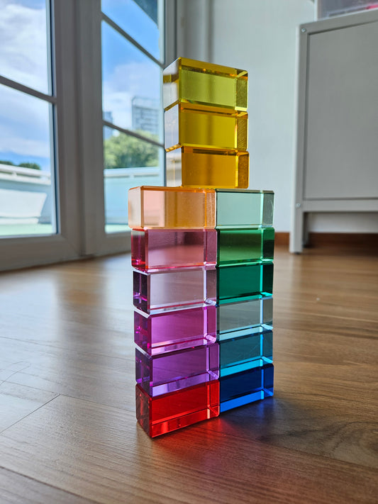 15 Lucite Cuboid (Rectangle) Blocks