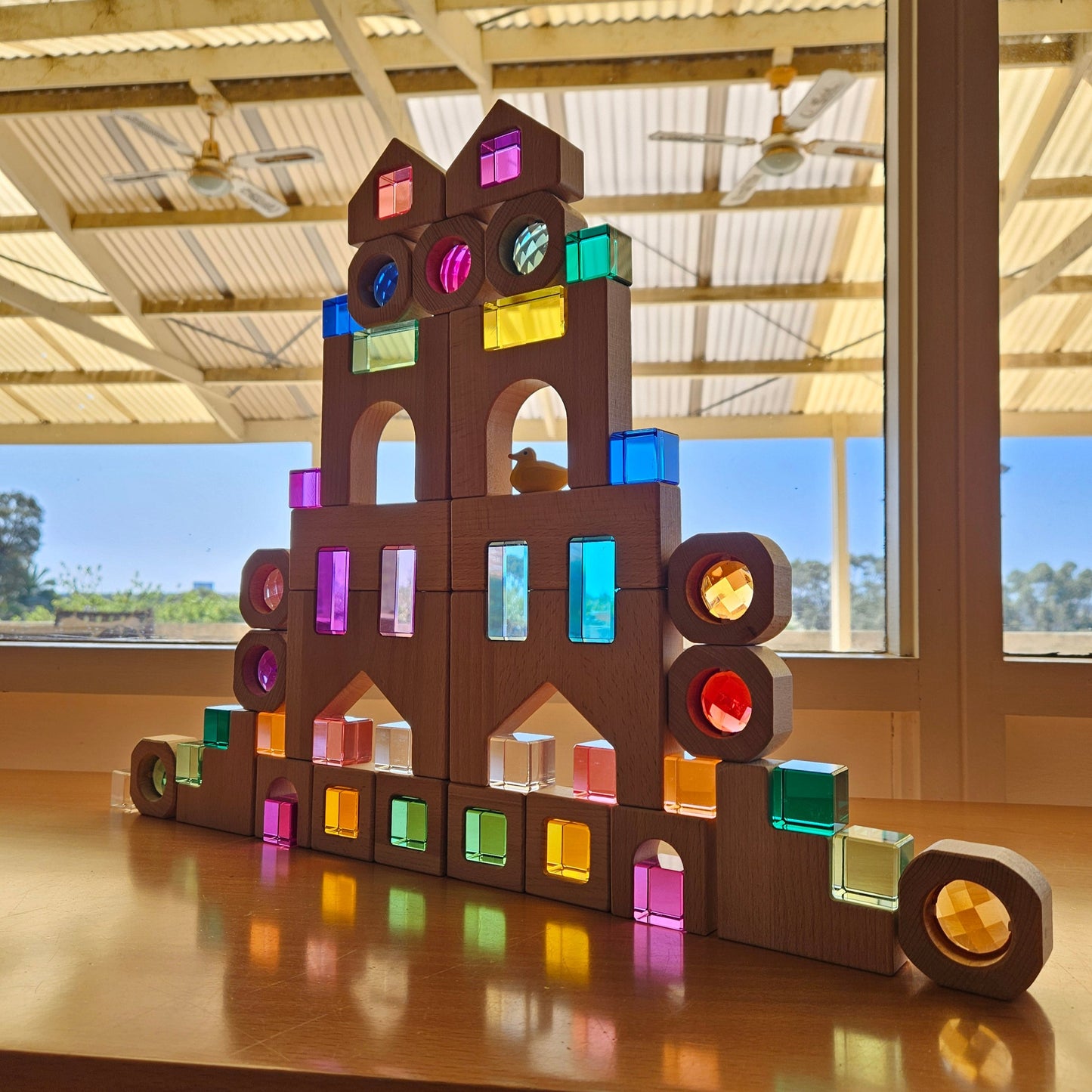 Castle with Lucite and Lucite Blocks Set *Discounted Bundle*