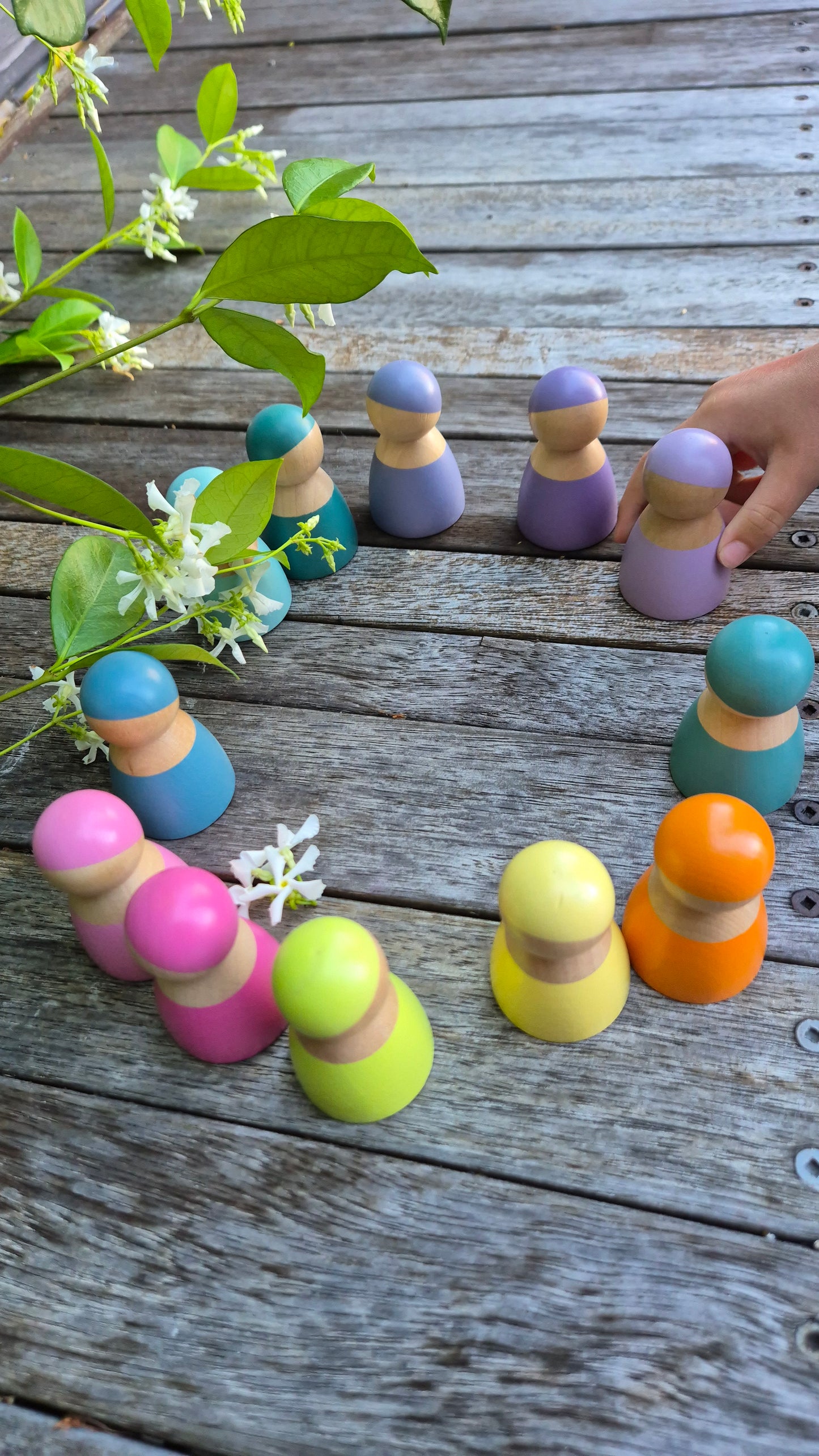 Set of 12 Pastel Dolls