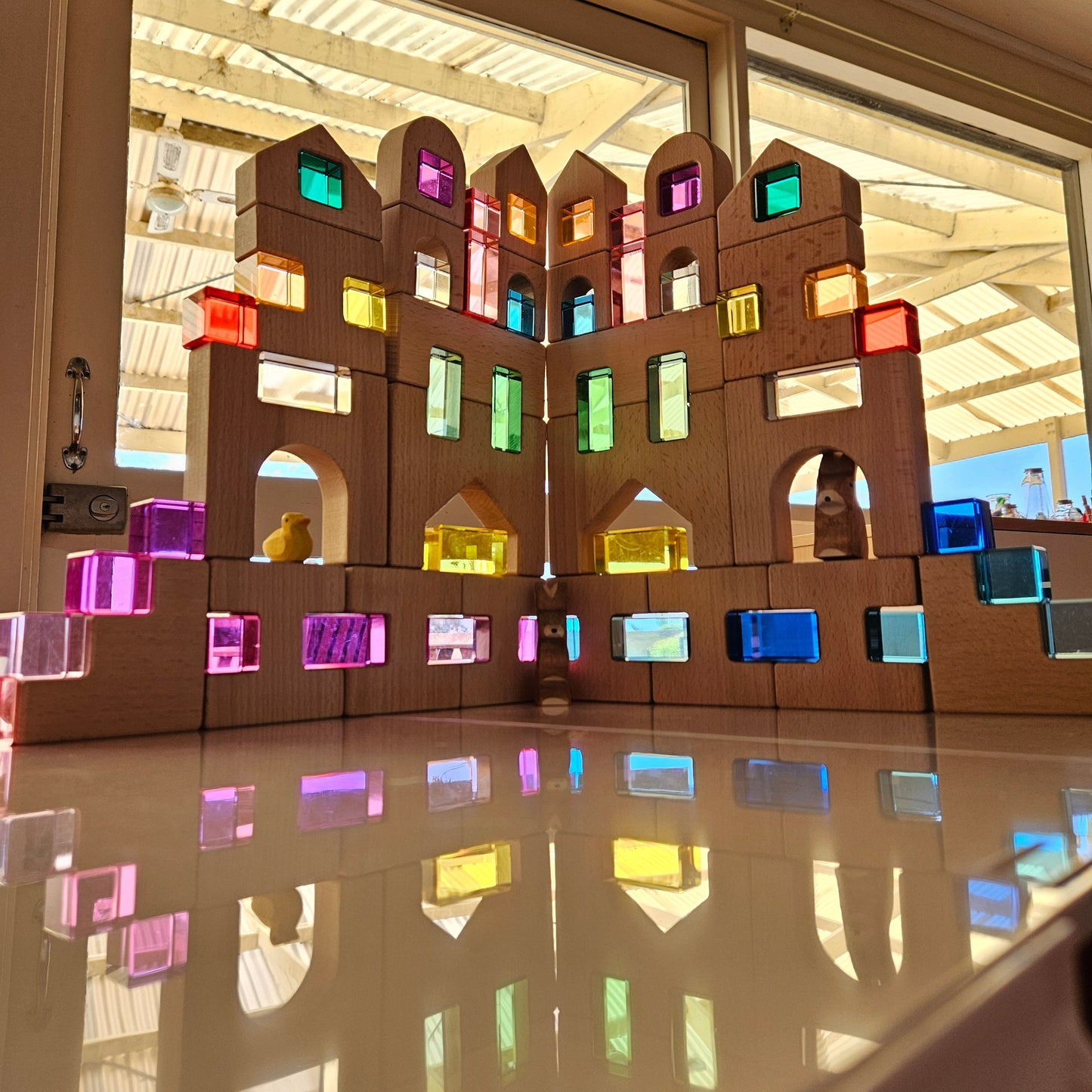 Castle with Lucite and Lucite Blocks Set *Discounted Bundle*