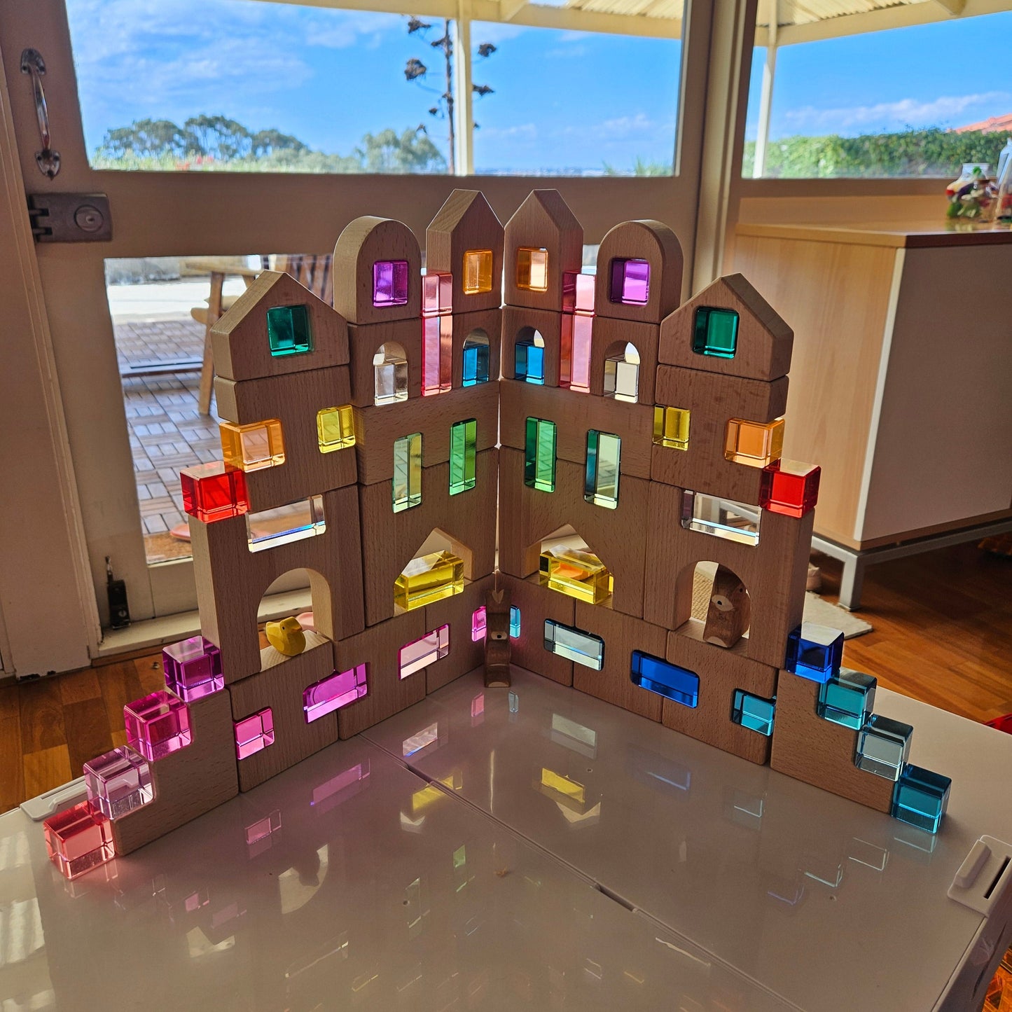 Castle with Lucite and Lucite Blocks Set *Discounted Bundle*