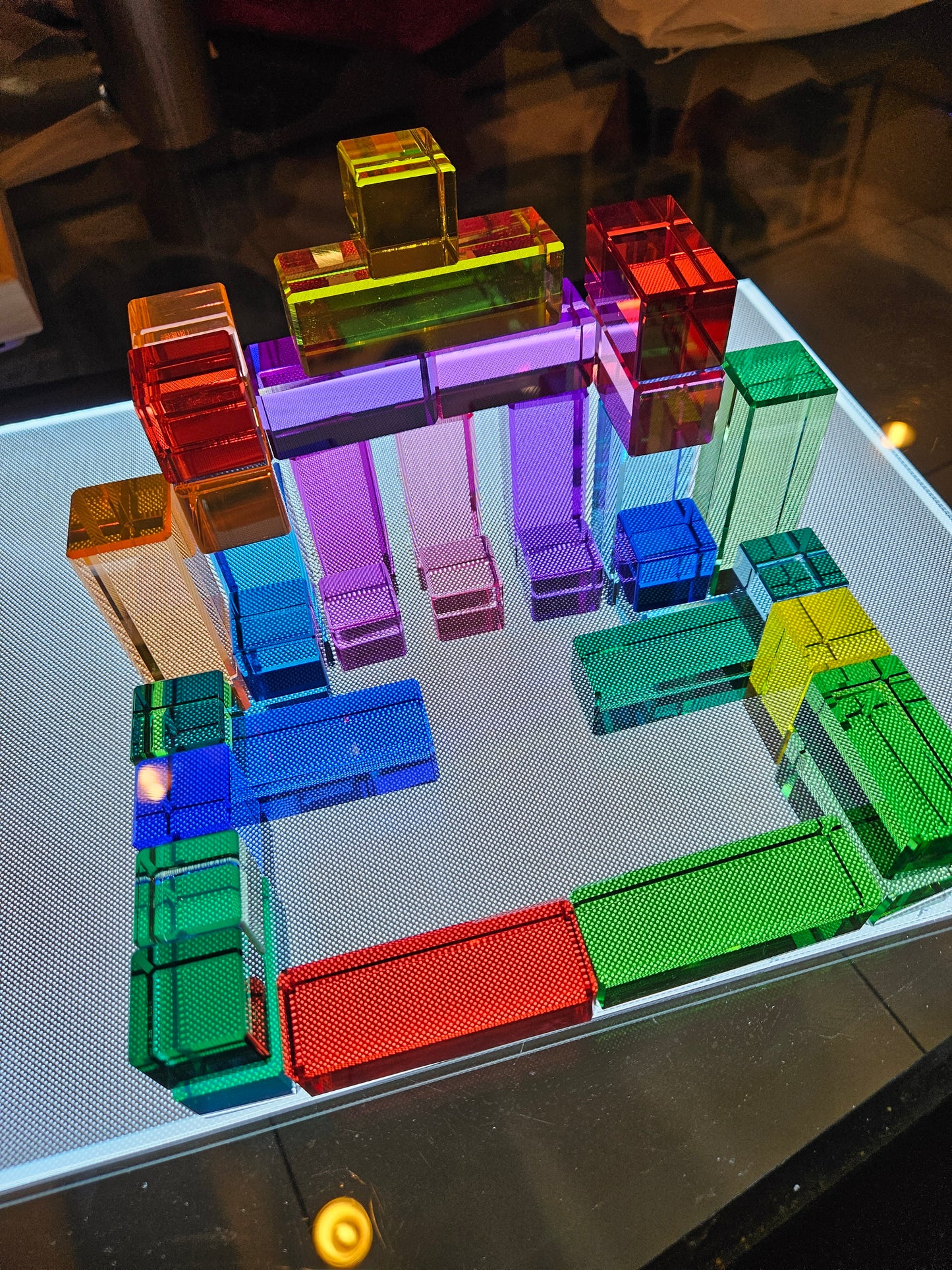 Lucite Rainbow Mountain and Lucite Pillars Sets *Discounted bundle*