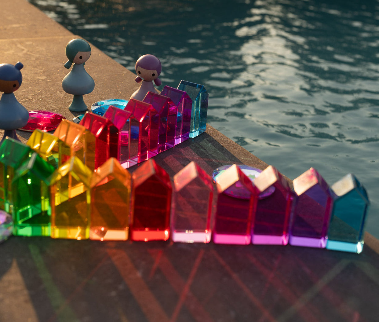 18 Lucite Rainbow Houses *Exclusive Collector's Edition Set*