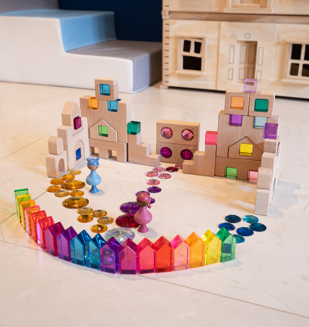 18 Lucite Rainbow Houses *Exclusive Collector's Edition Set*